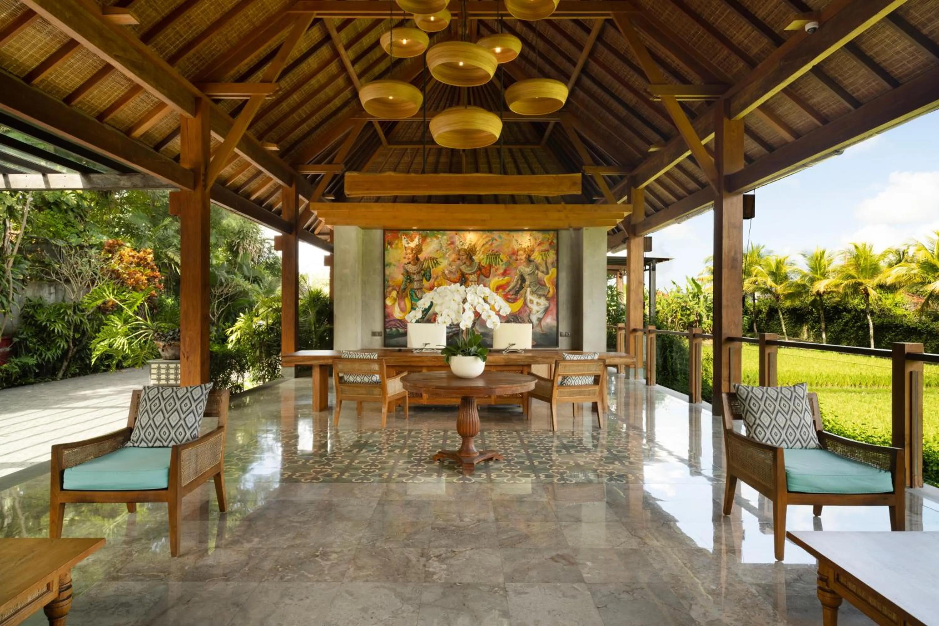 Lobby or reception in Adiwana Bisma