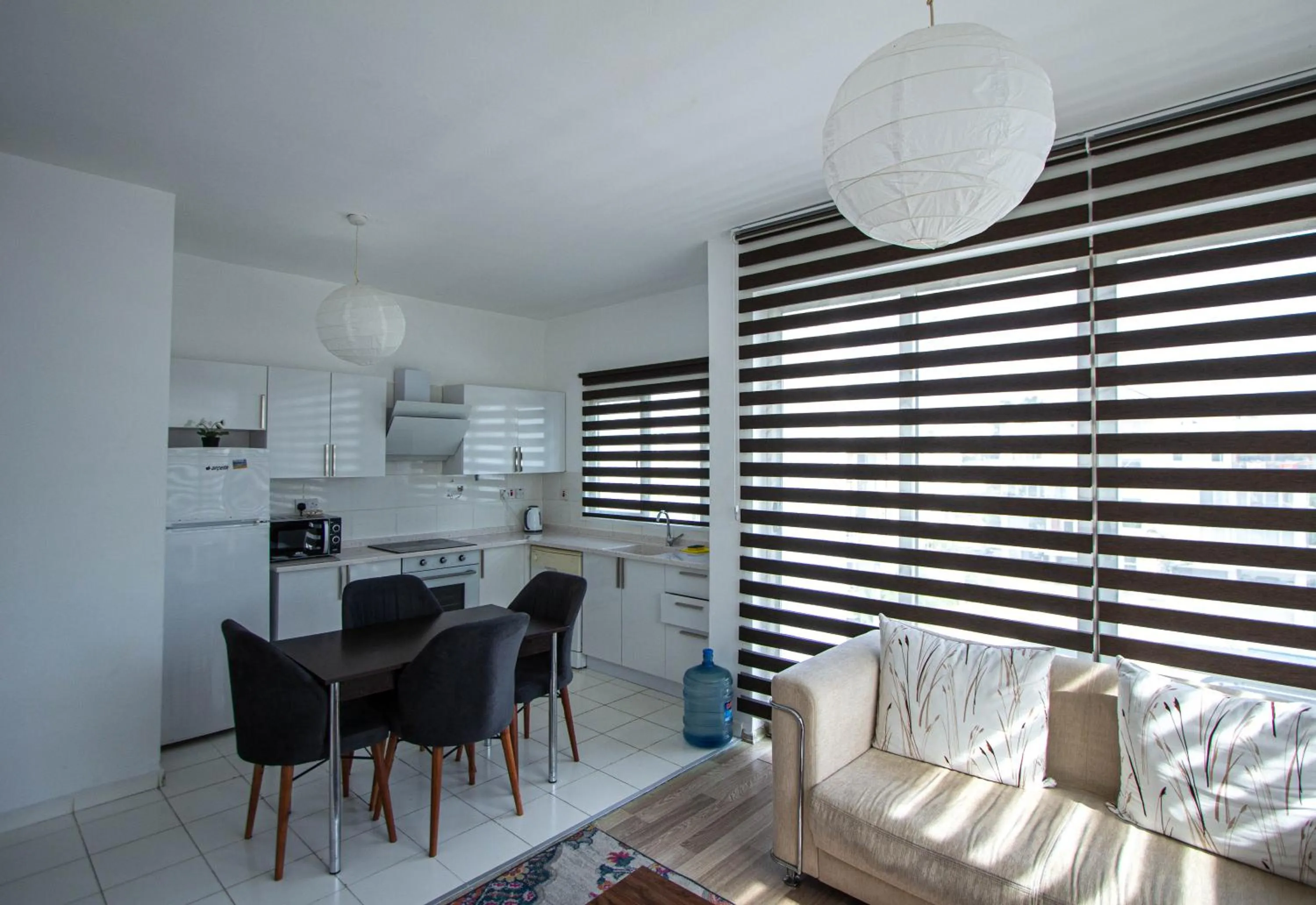 Seating area in RIX Apartments