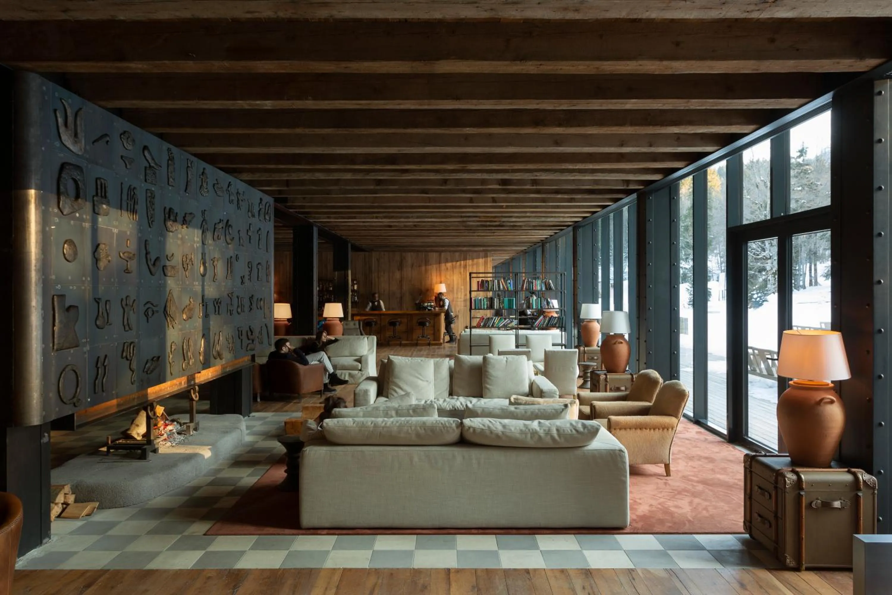 Lobby or reception in Kokhta Bakuriani