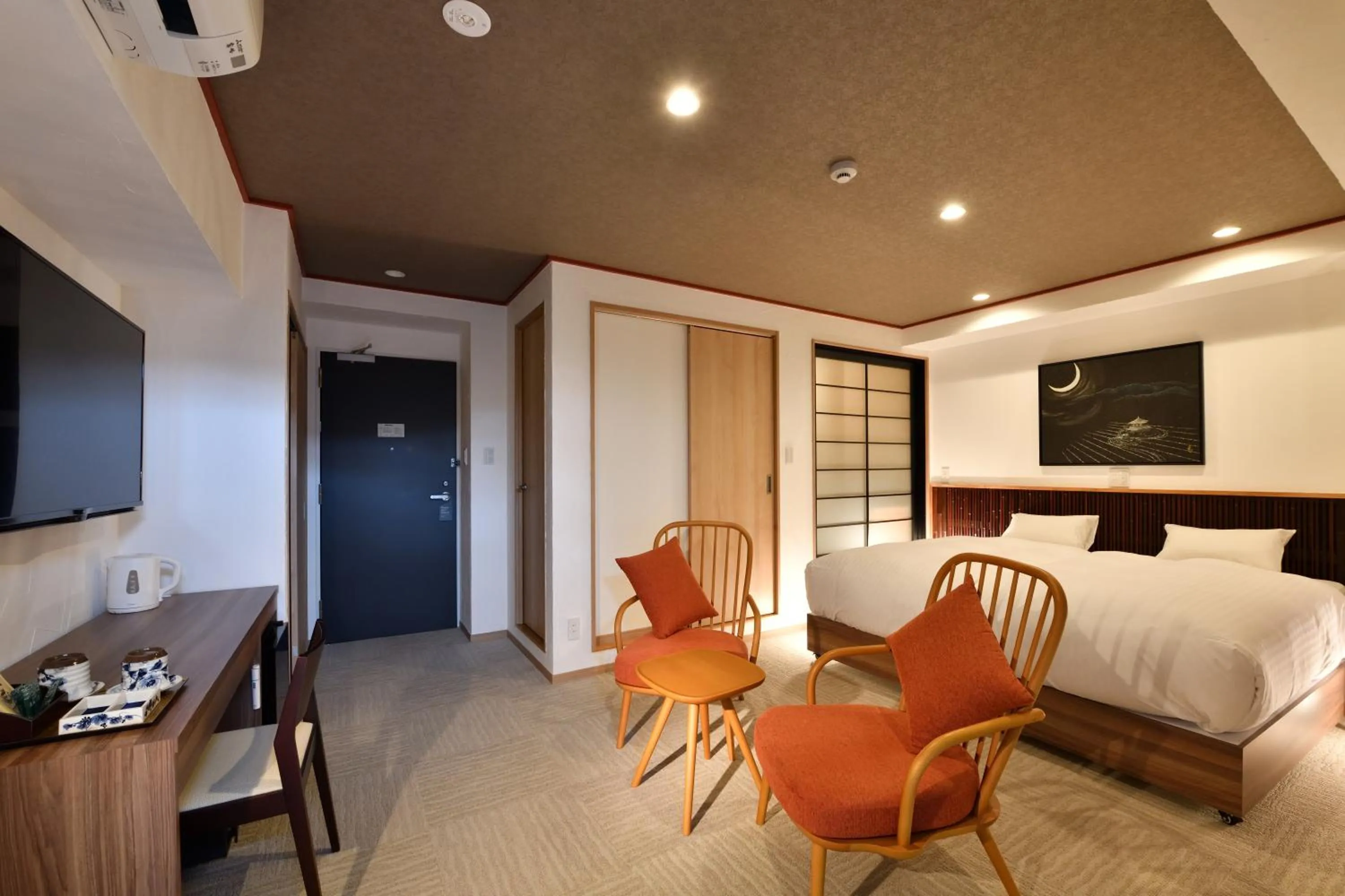 Bedroom in Wanosato Kyoto Musee