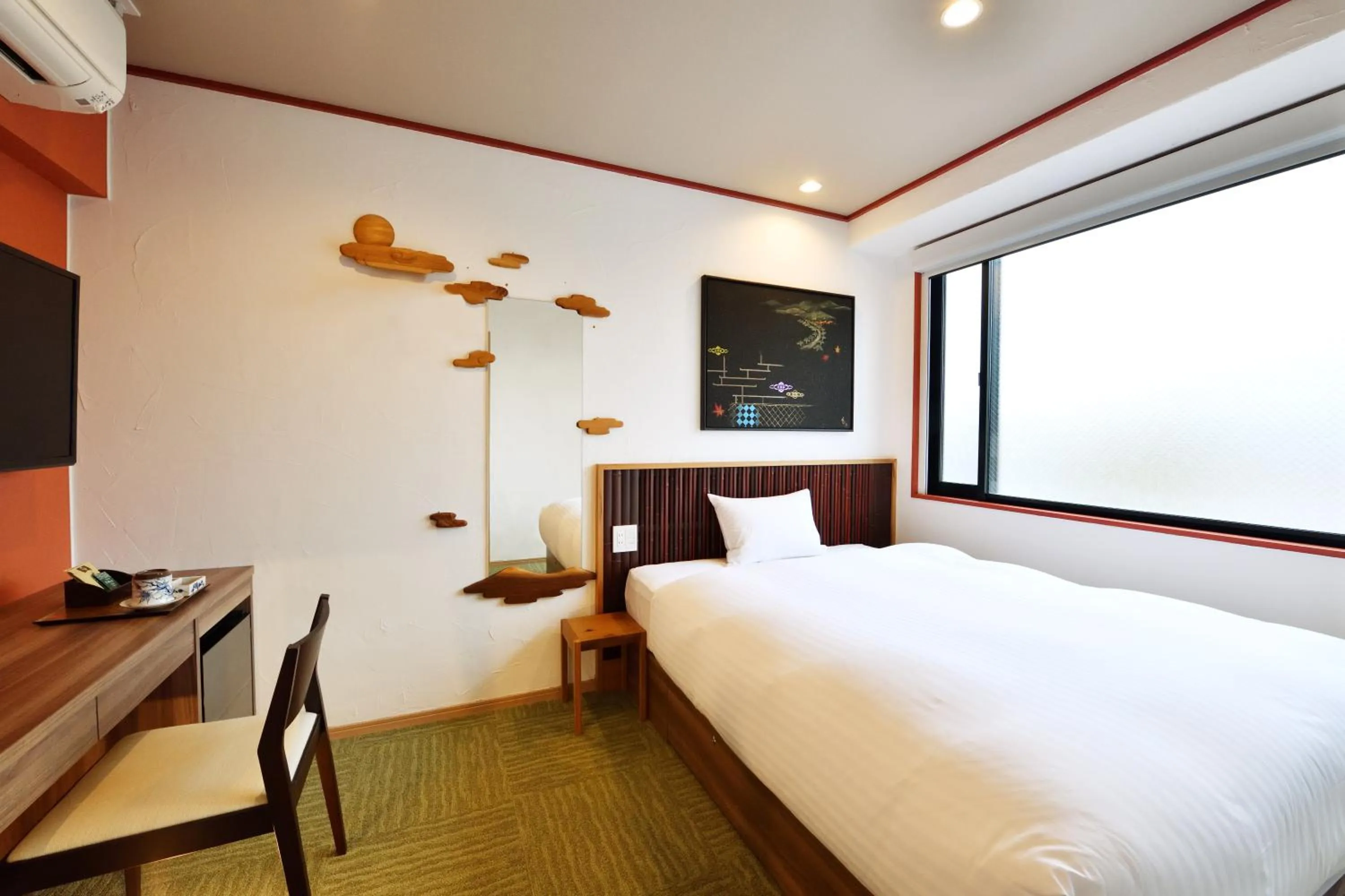 Bedroom, Bed in Wanosato Kyoto Musee