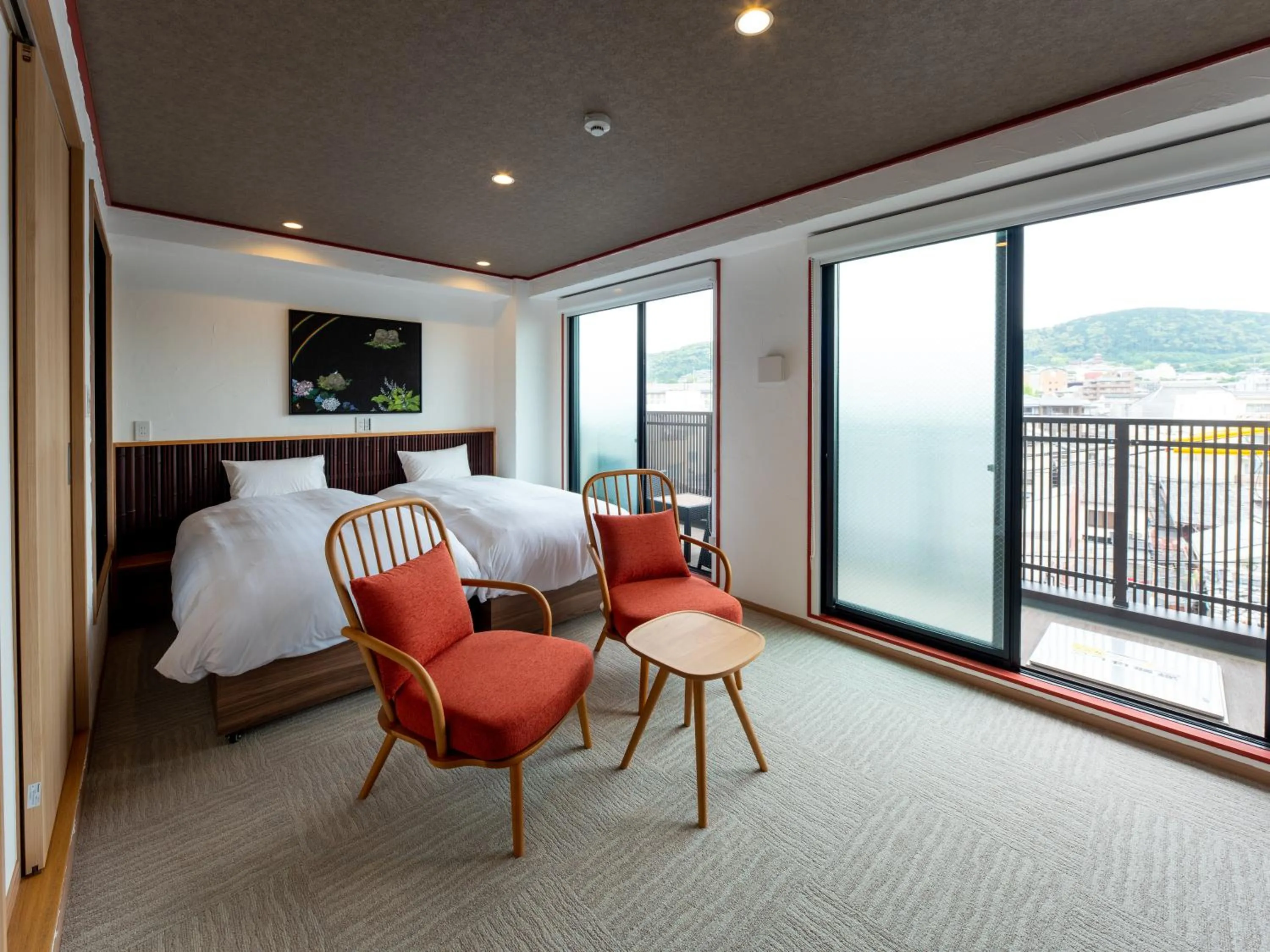 Bed in Wanosato Kyoto Musee