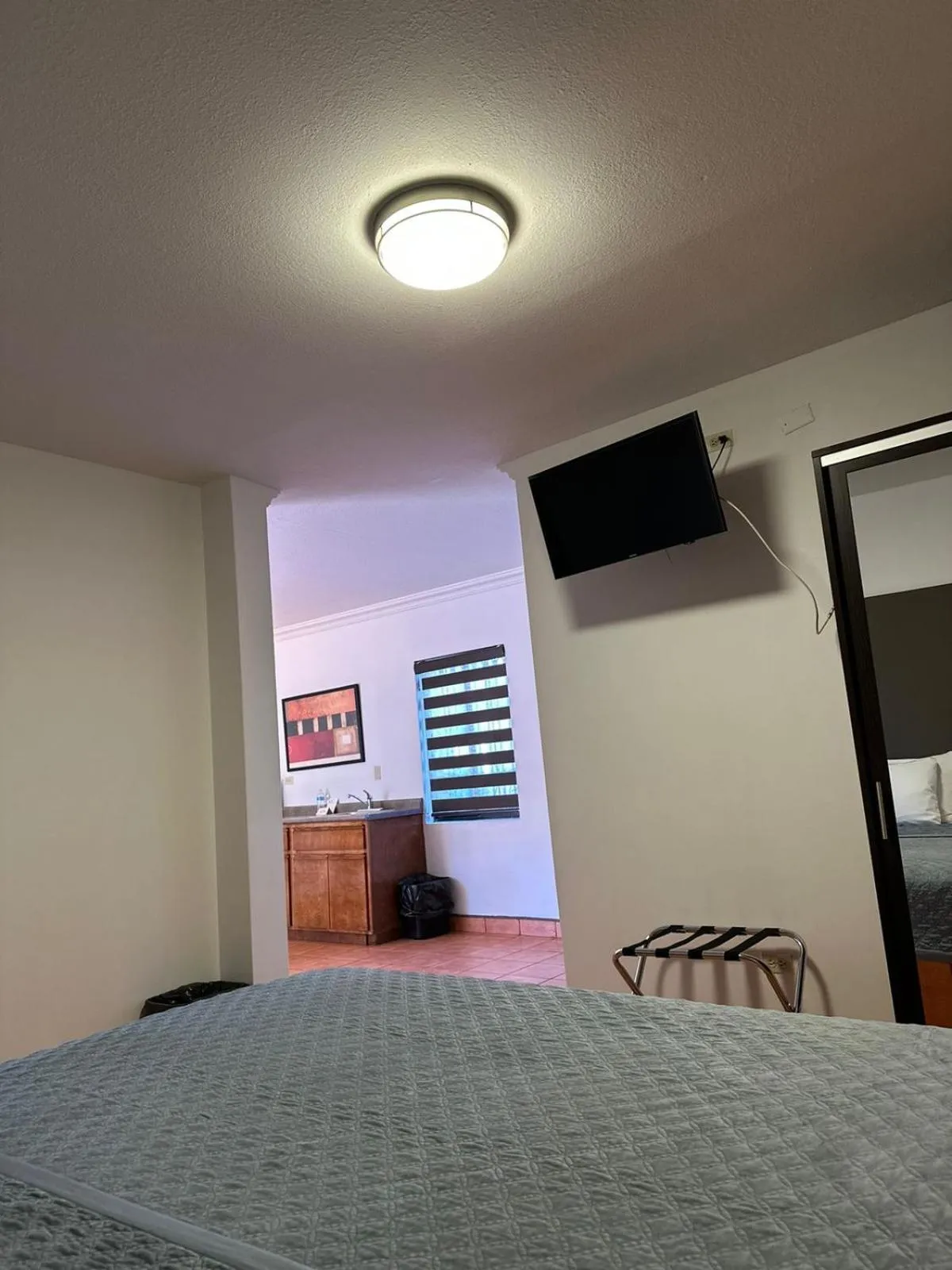 Bed in Hotel Colonial de Nogales