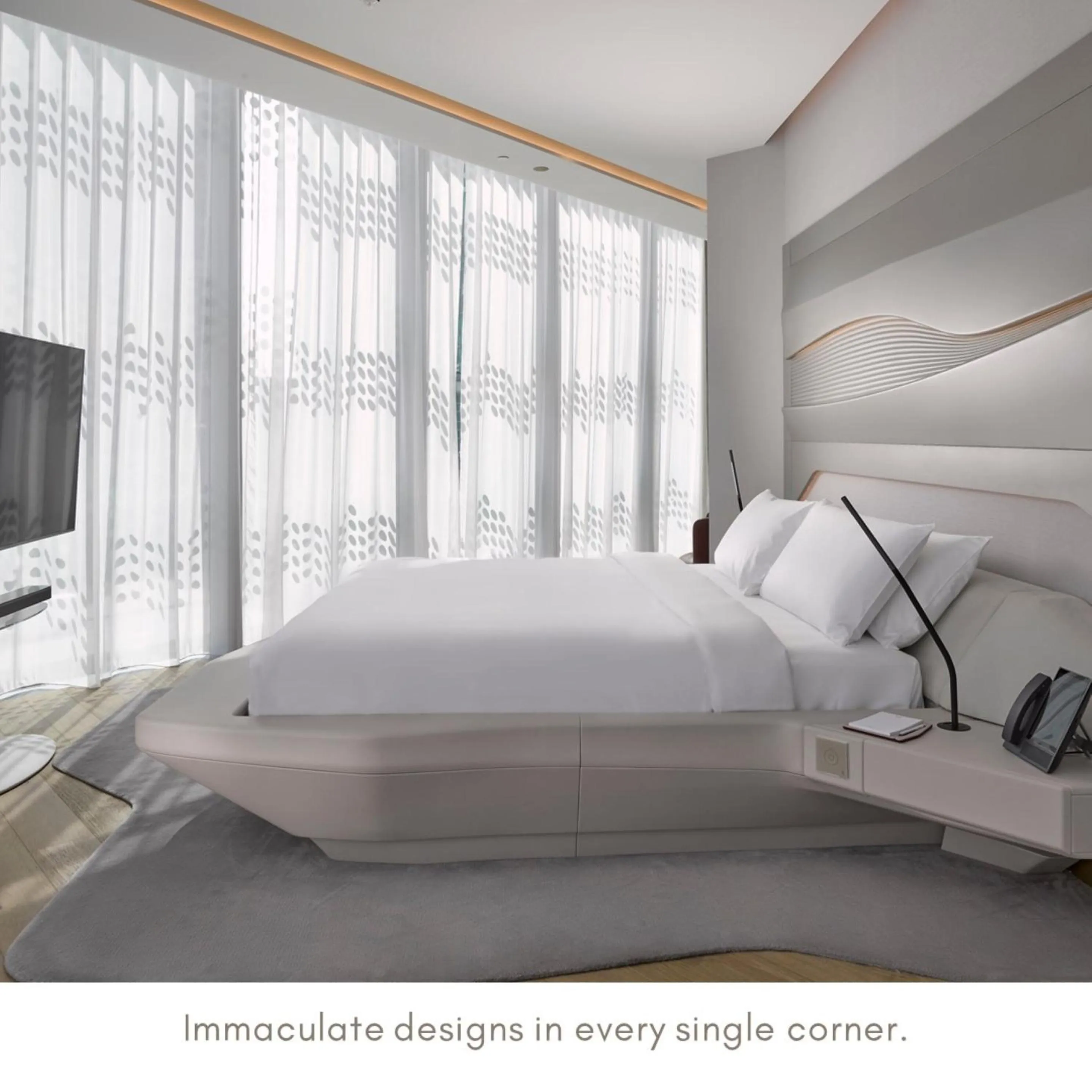 Bedroom, Bed in ME Dubai by Meliá