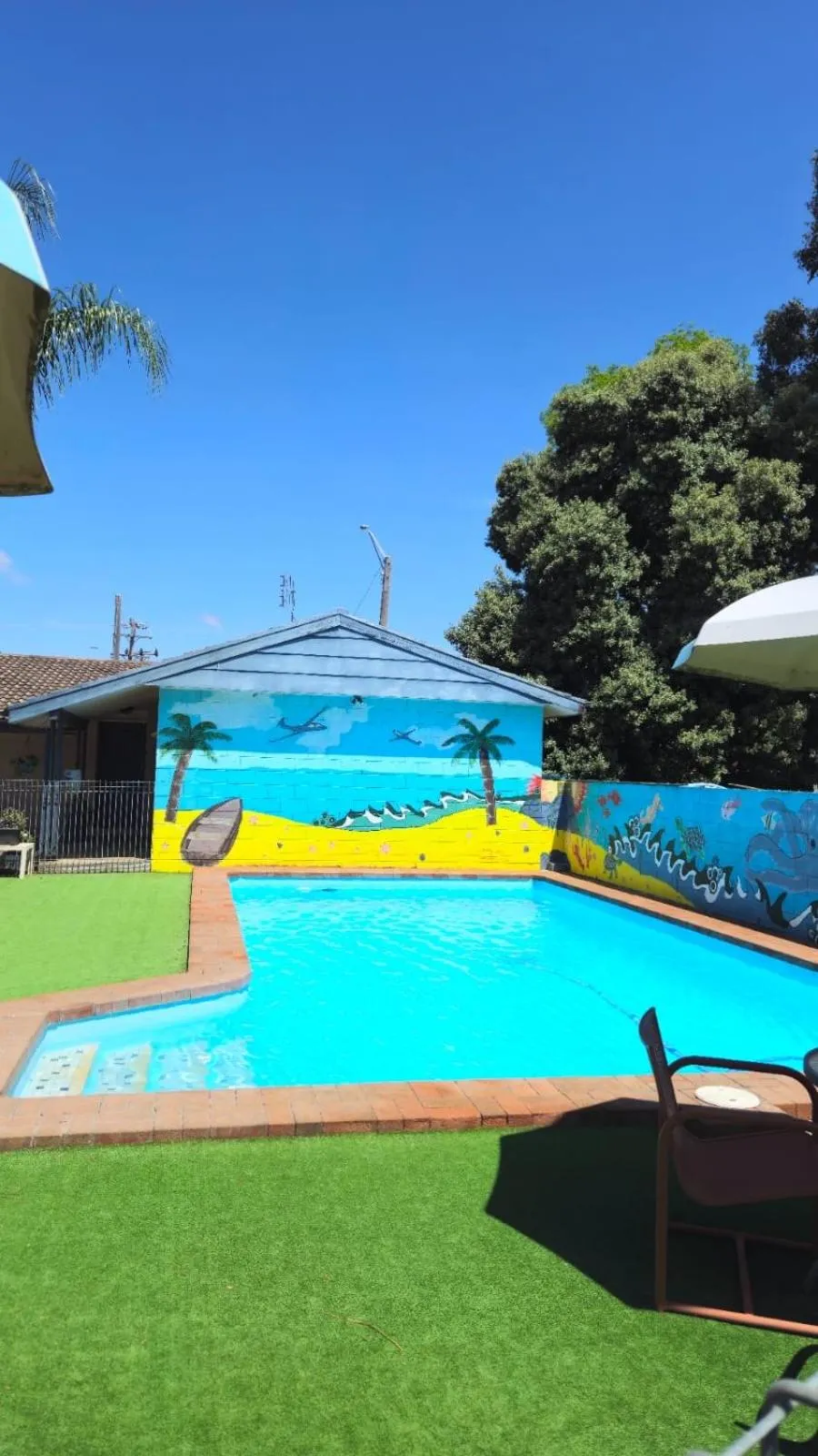 Swimming pool in Peppercorn motor inn