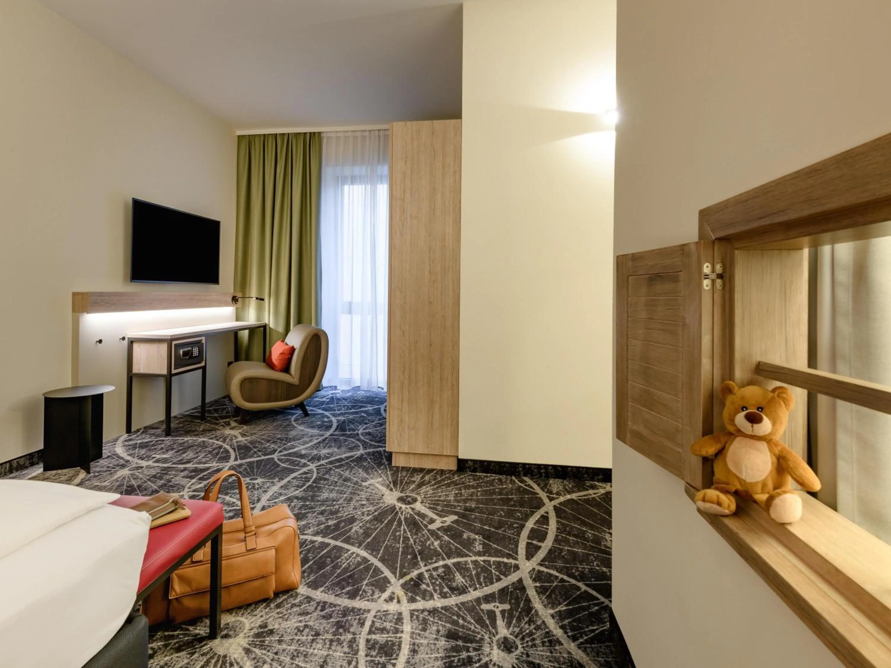 Bedroom, Bed in ibis Styles Magdeburg