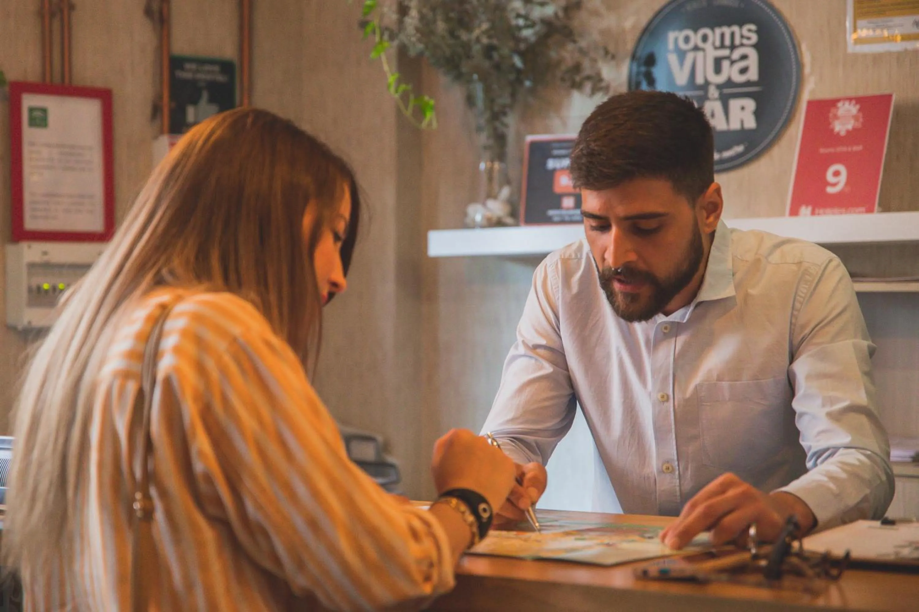 Lobby or reception in Rooms Vita