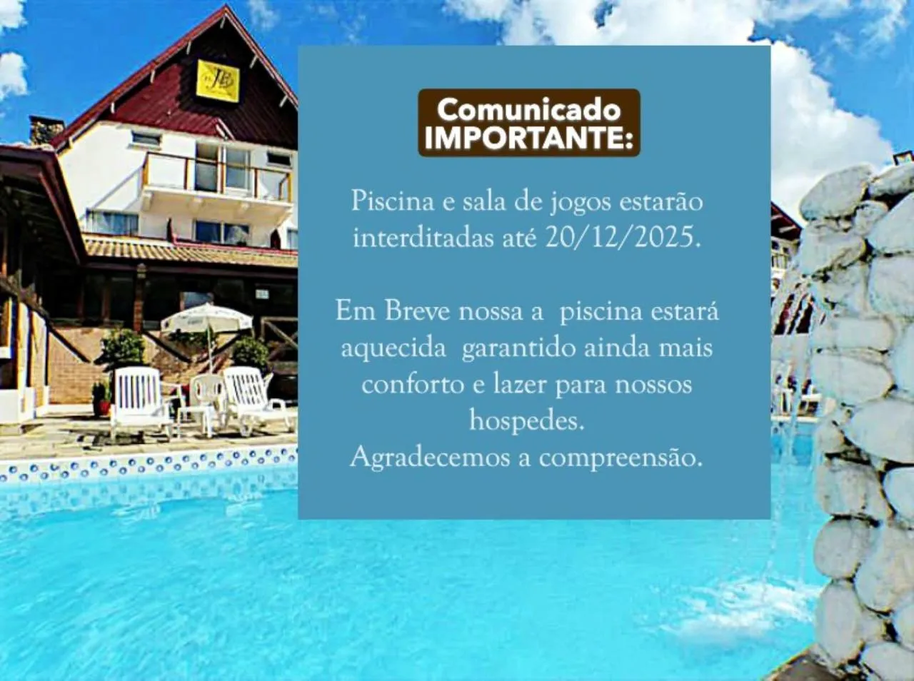 Swimming pool in Hotel JB