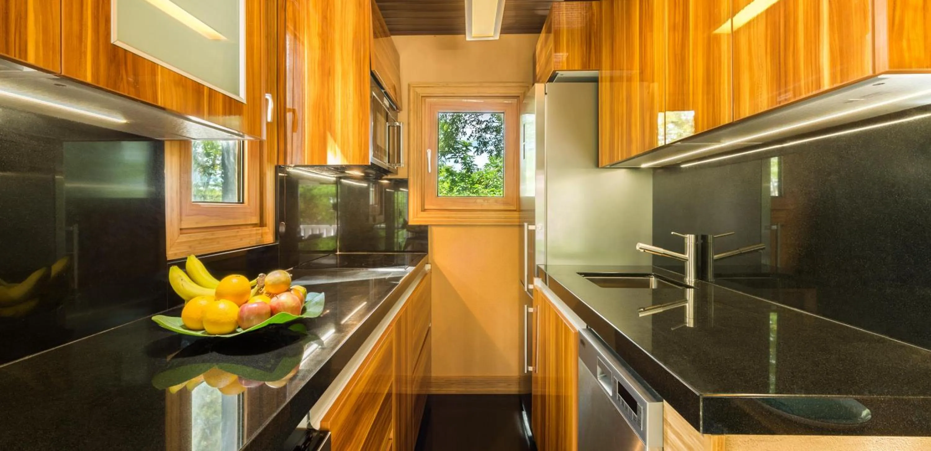 Kitchen or kitchenette in Kokomo Botanical Resort - Caribbean Family Cottages