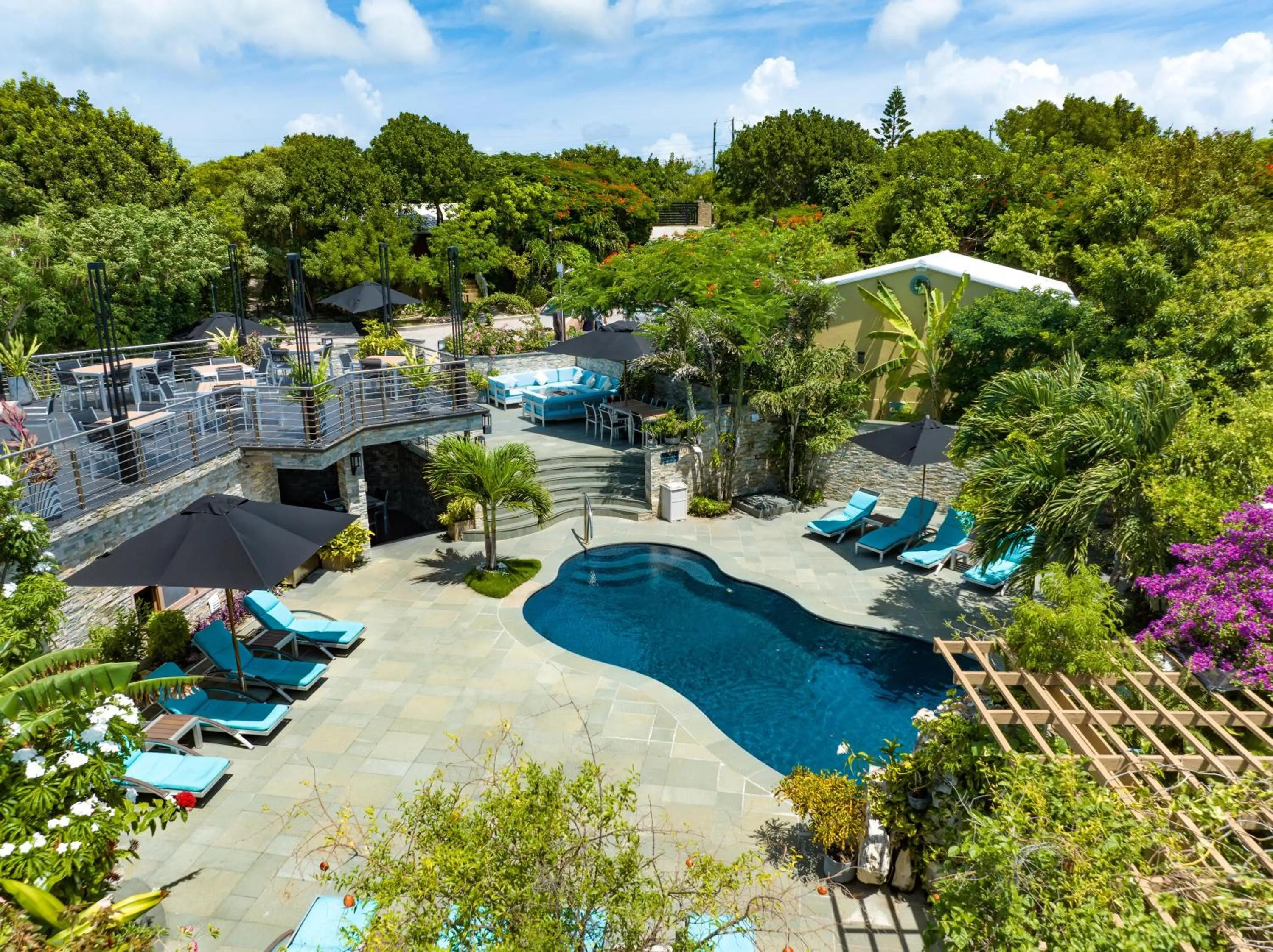 Property building in Kokomo Botanical Resort - Caribbean Family Cottages