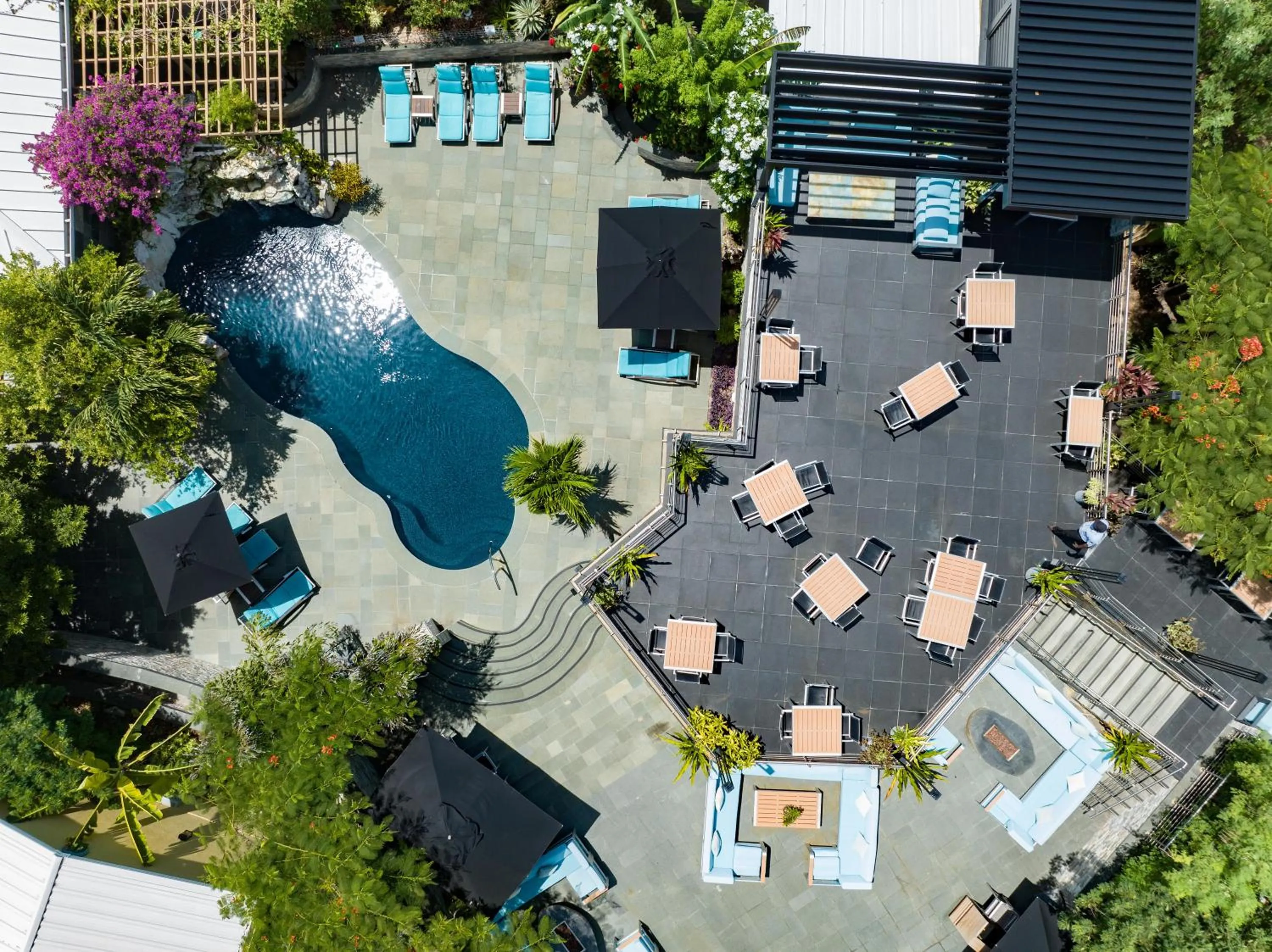 Bird's eye view in Kokomo Botanical Resort - Caribbean Family Cottages