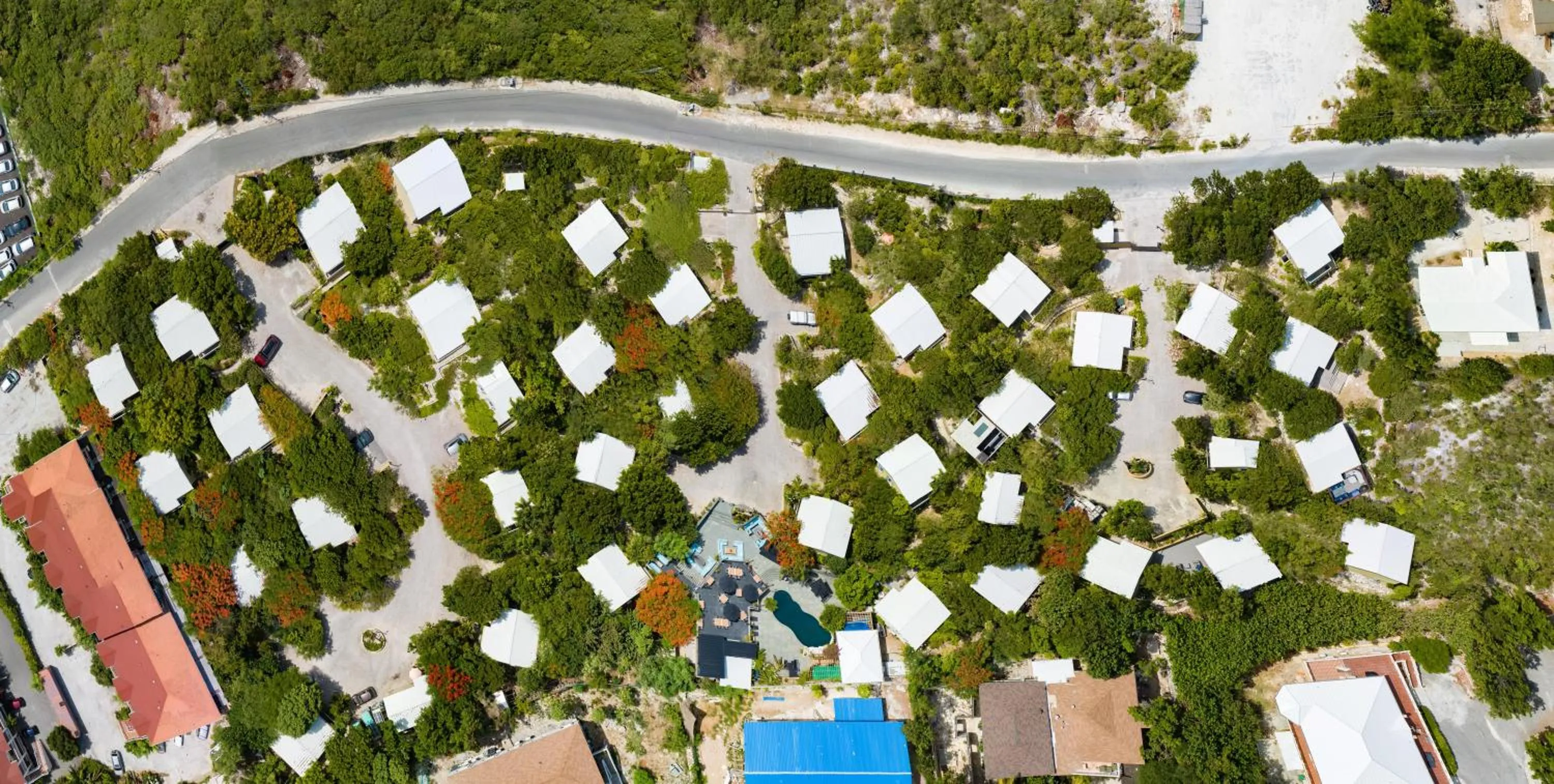 Swimming pool in Kokomo Botanical Resort - Caribbean Family Cottages