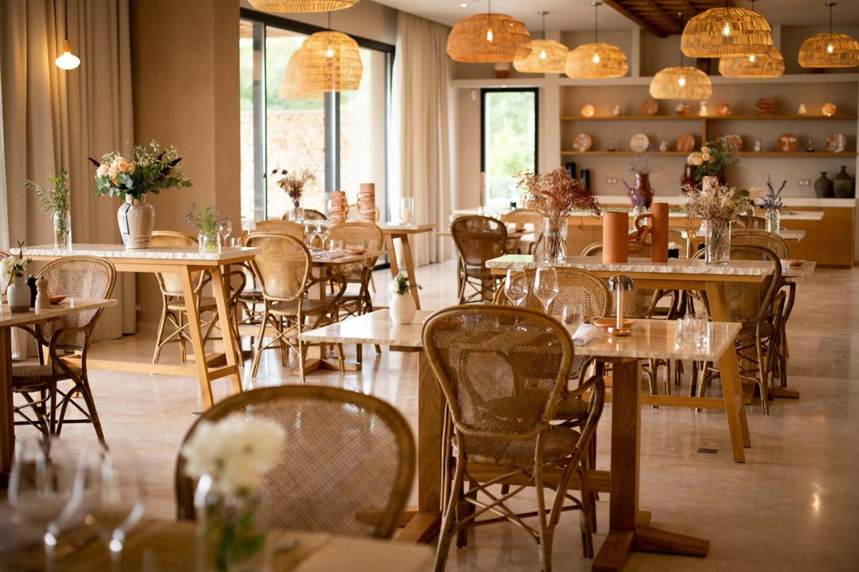 Restaurant/places to eat in La Bastide Saint Georges & Spa
