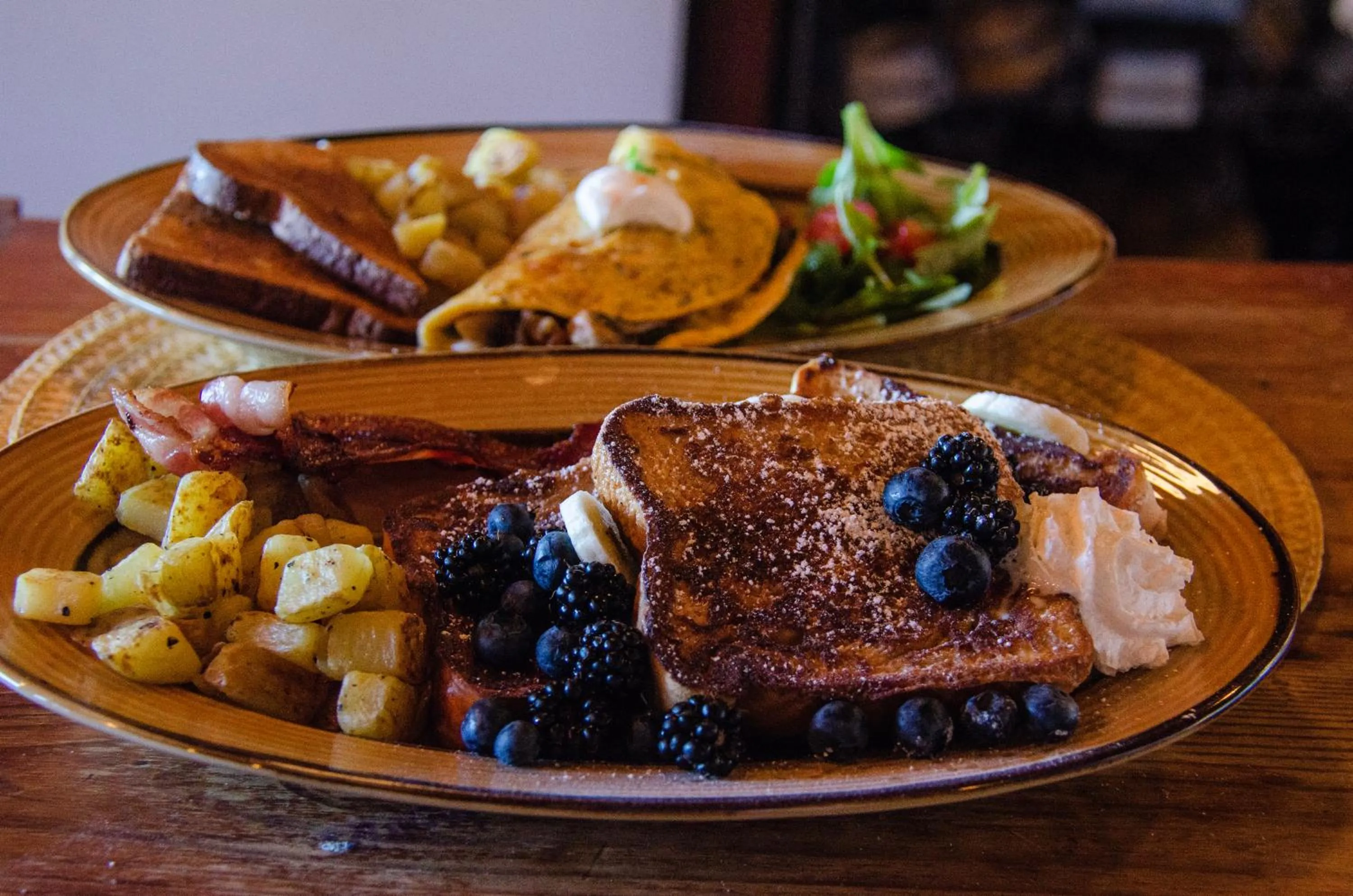Food close-up in The Fraser River's Edge B&B Lodge