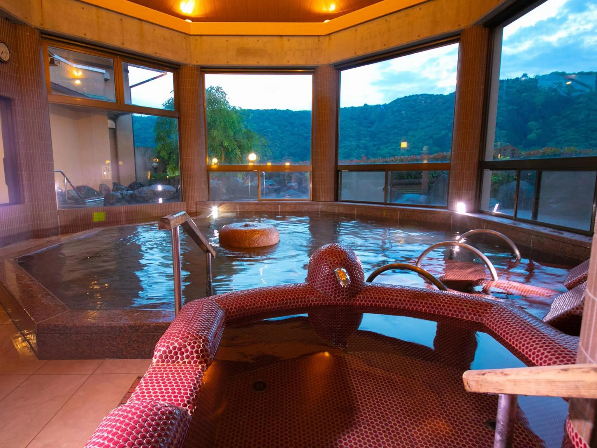 Hot Spring Bath in Iwakuni Kokusai Kanko Hotel