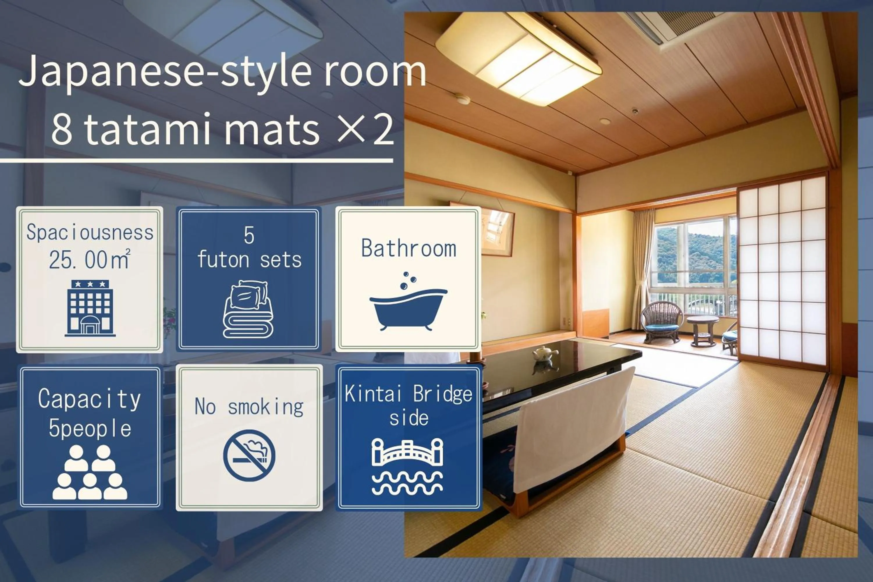 Photo of the whole room in Iwakuni Kokusai Kanko Hotel