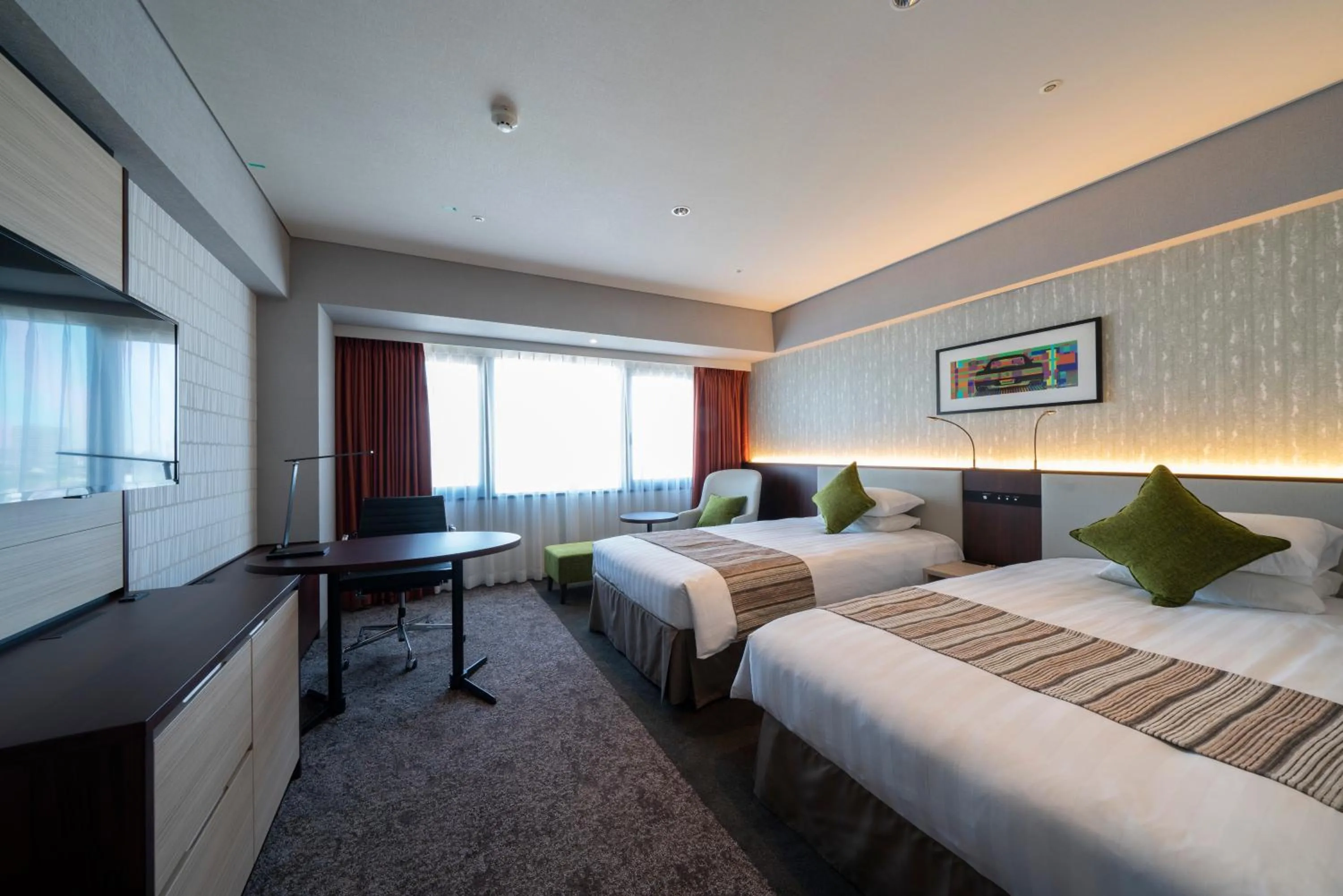 Bed in Meitetsu Toyota Hotel