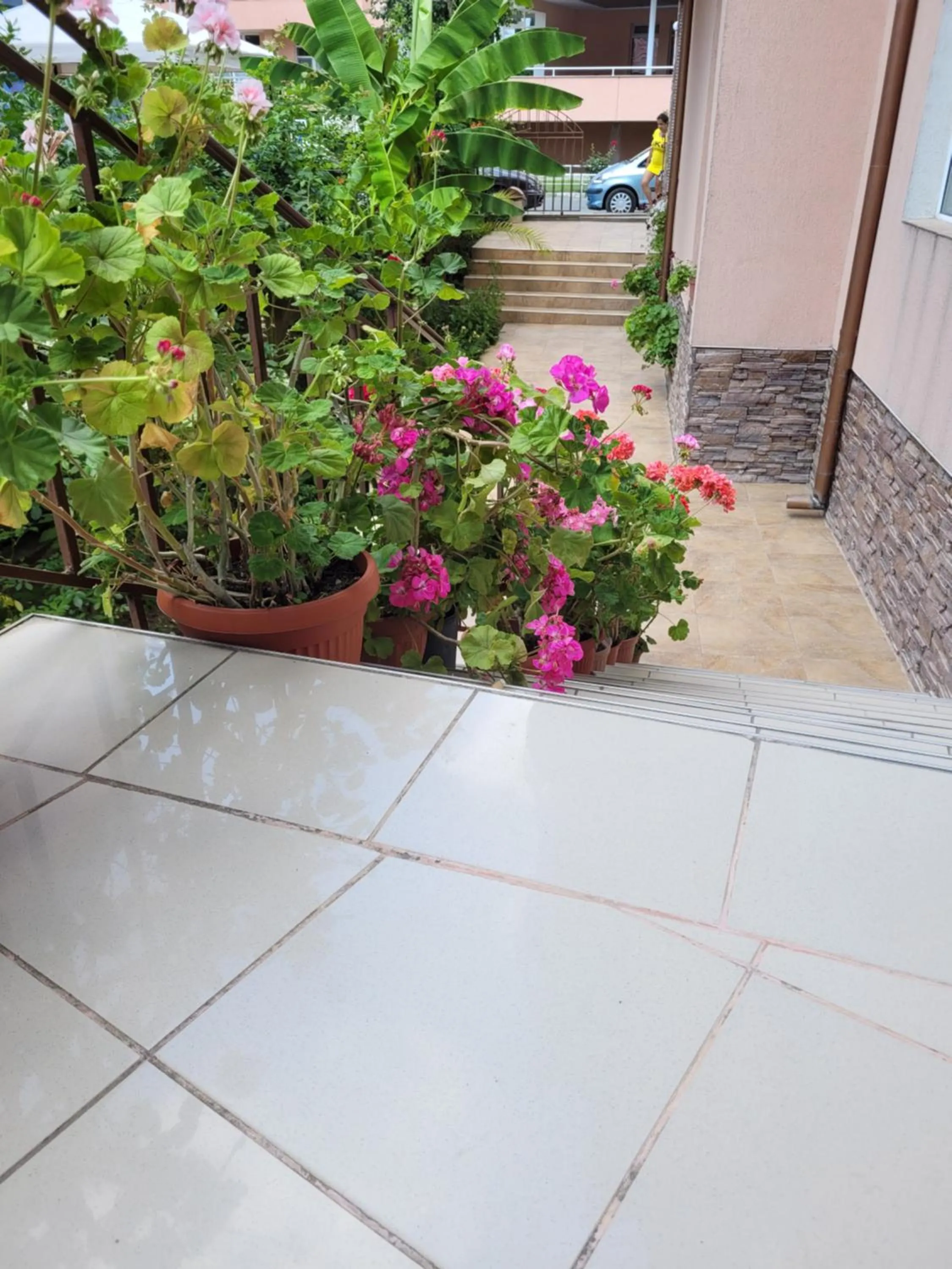 Patio in Guesthouse Iceberg