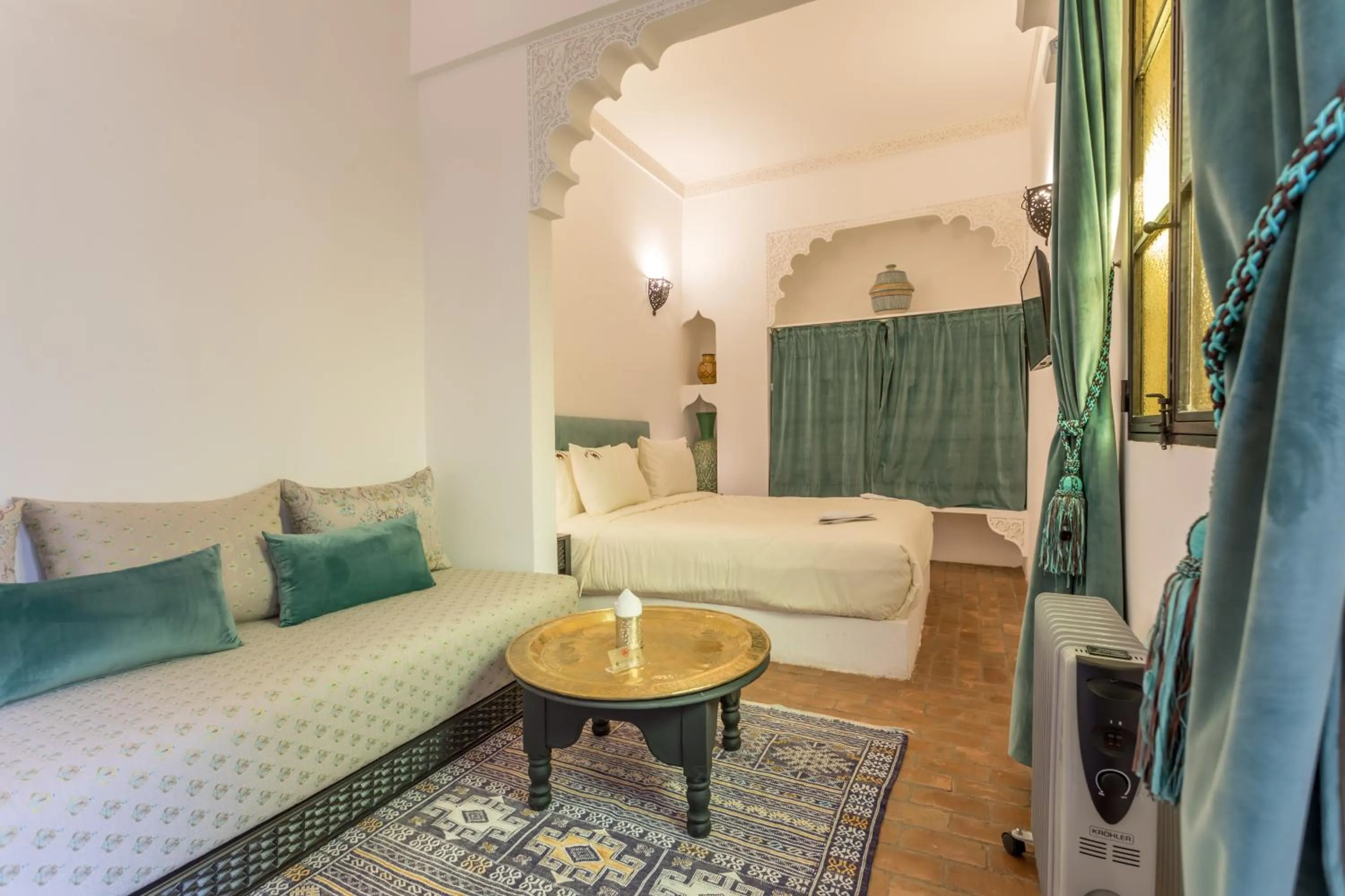 Bed in Riad Hart Essoura