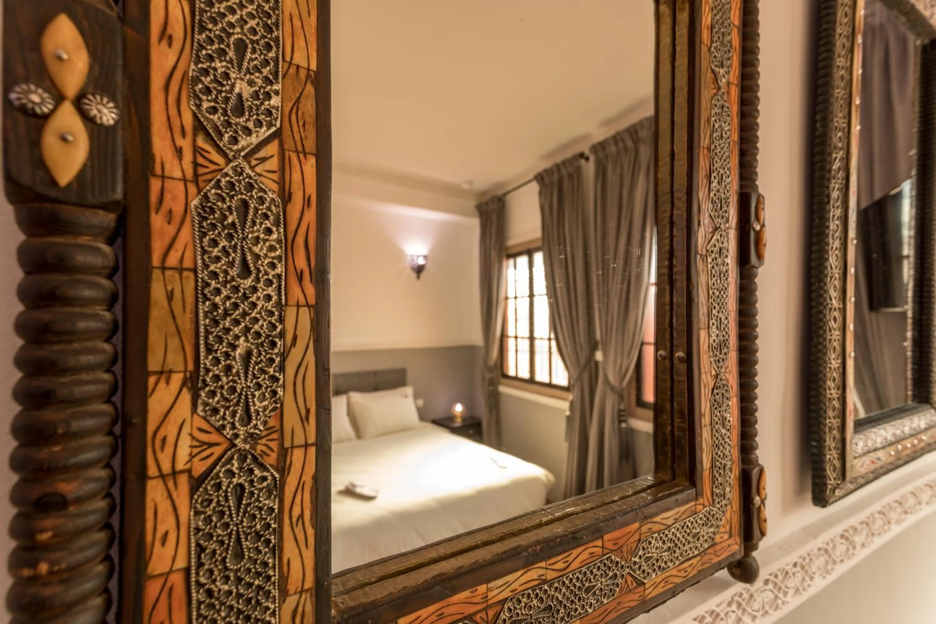Bed in Riad Hart Essoura