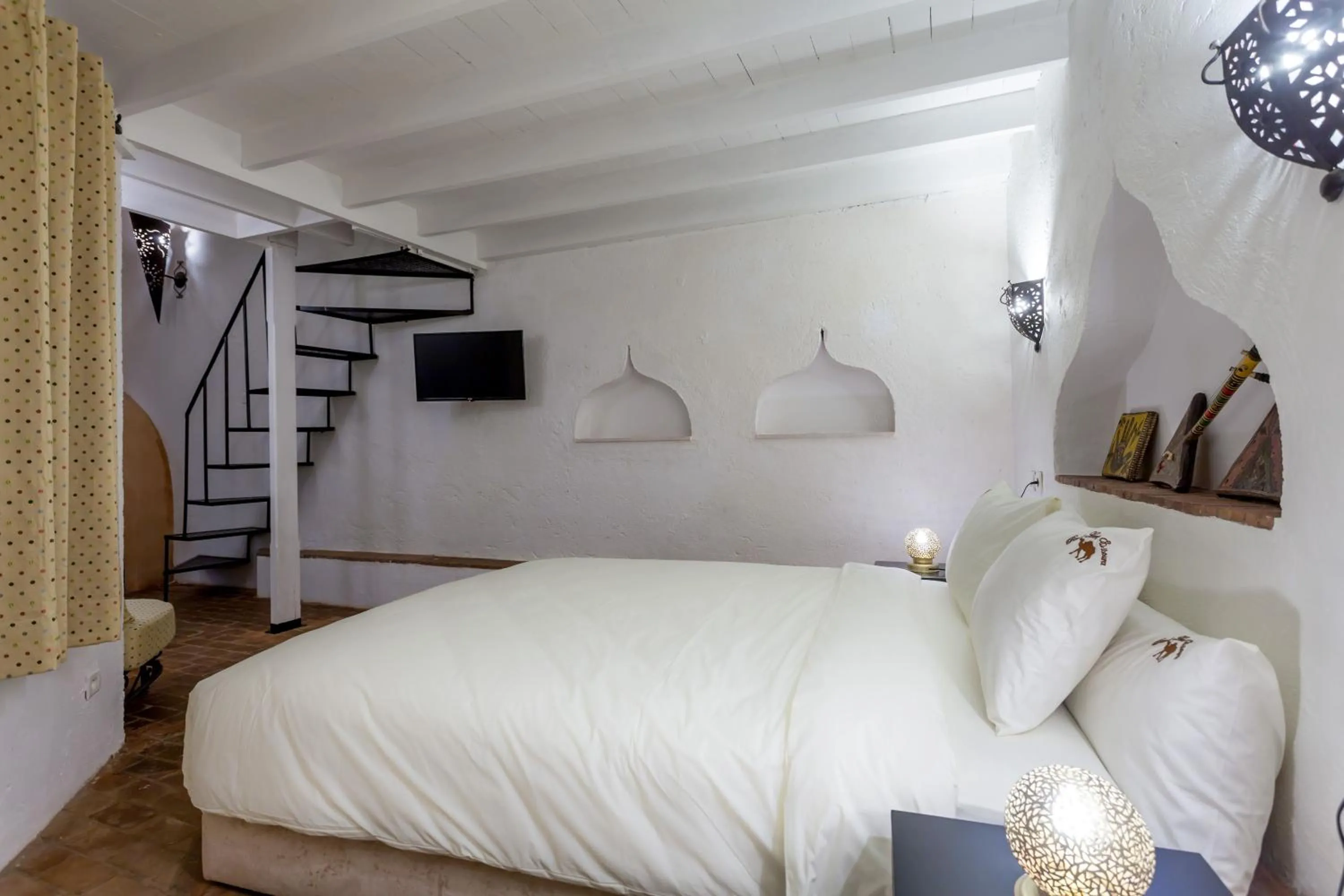 Bed in Riad Hart Essoura