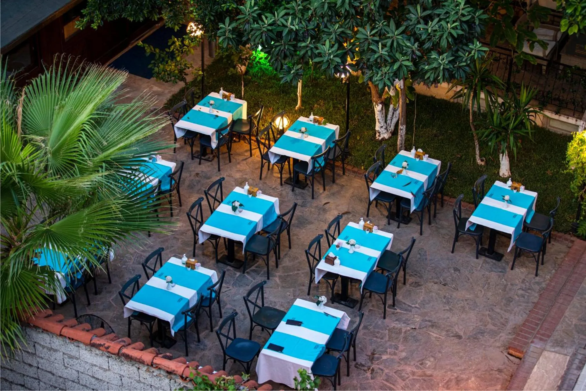 Patio in Castle Old Town Hotel