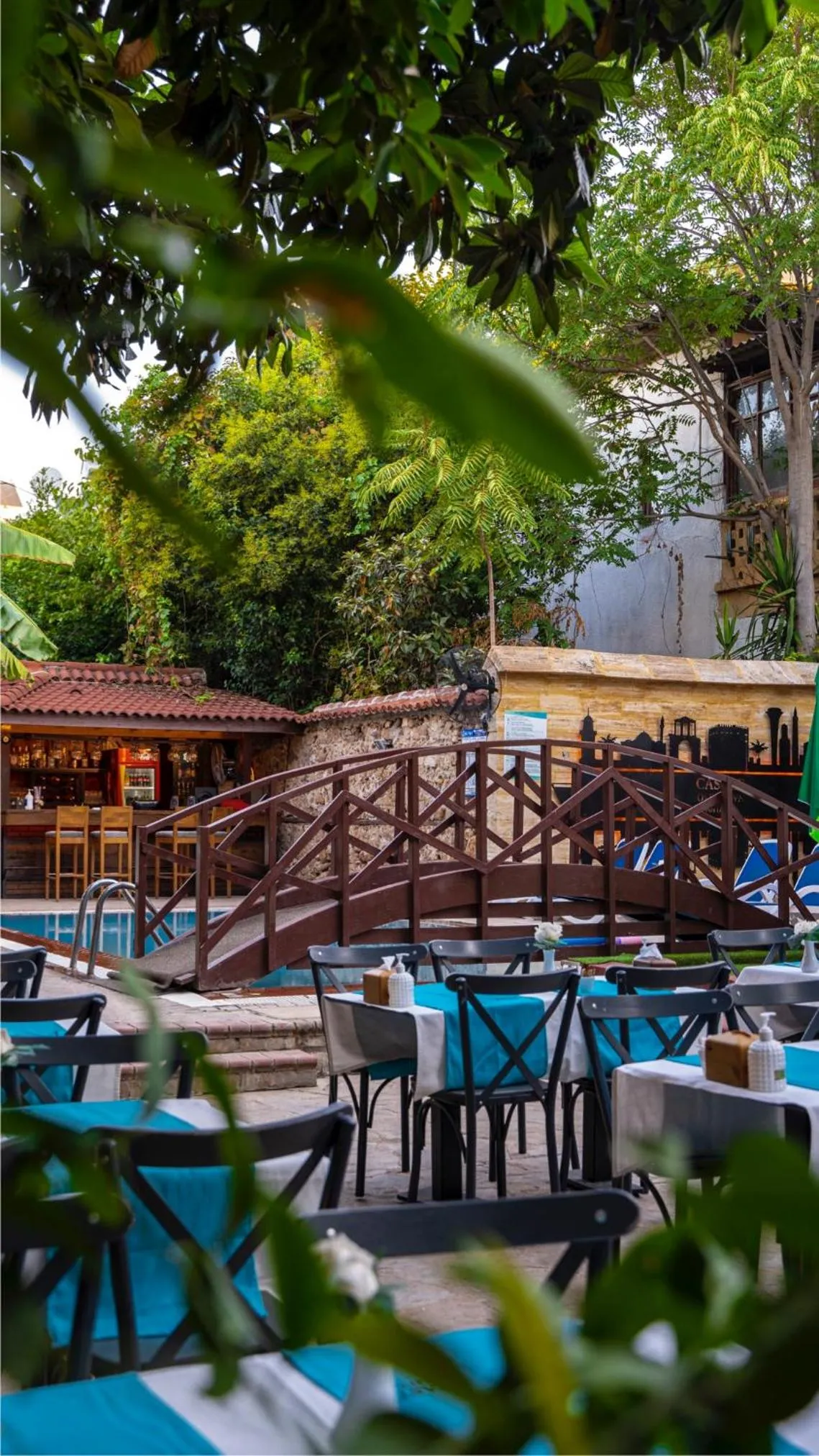 Patio in Castle Old Town Hotel