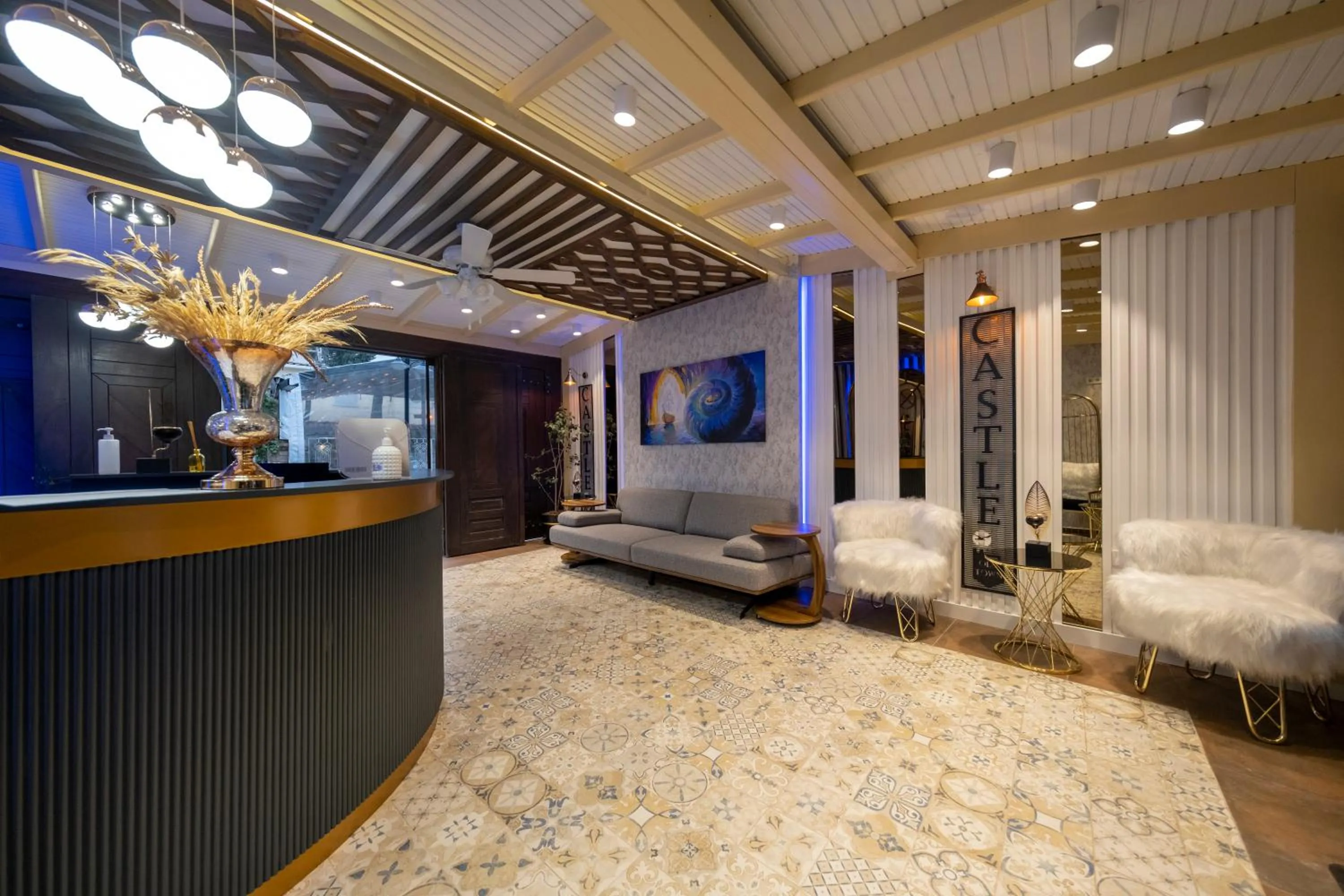 Lobby or reception in Castle Old Town Hotel