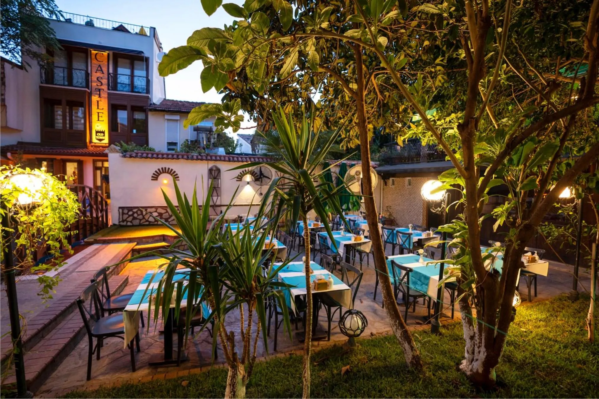 Patio in Castle Old Town Hotel