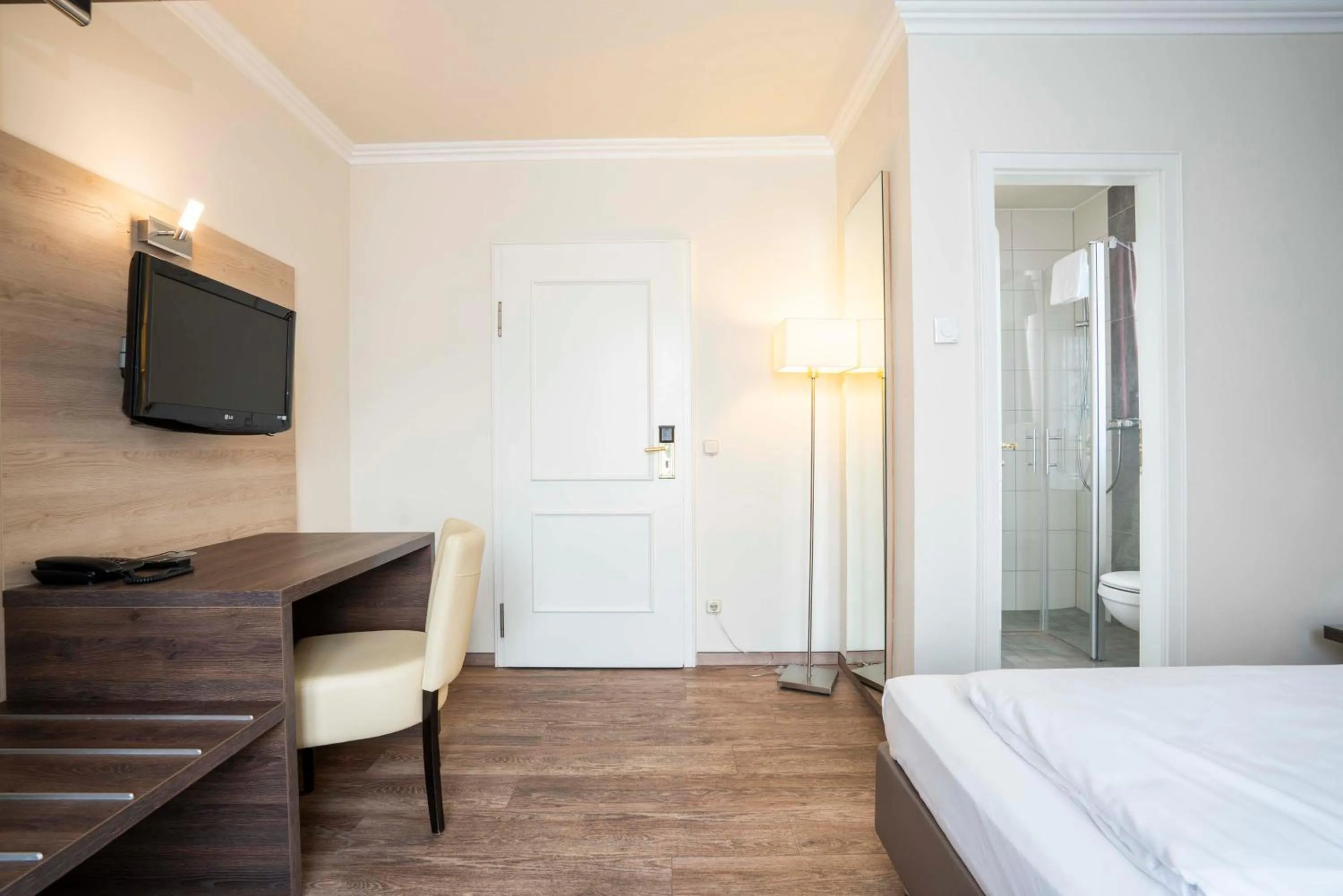 Bed in Hotel Rosenhof bei Bamberg