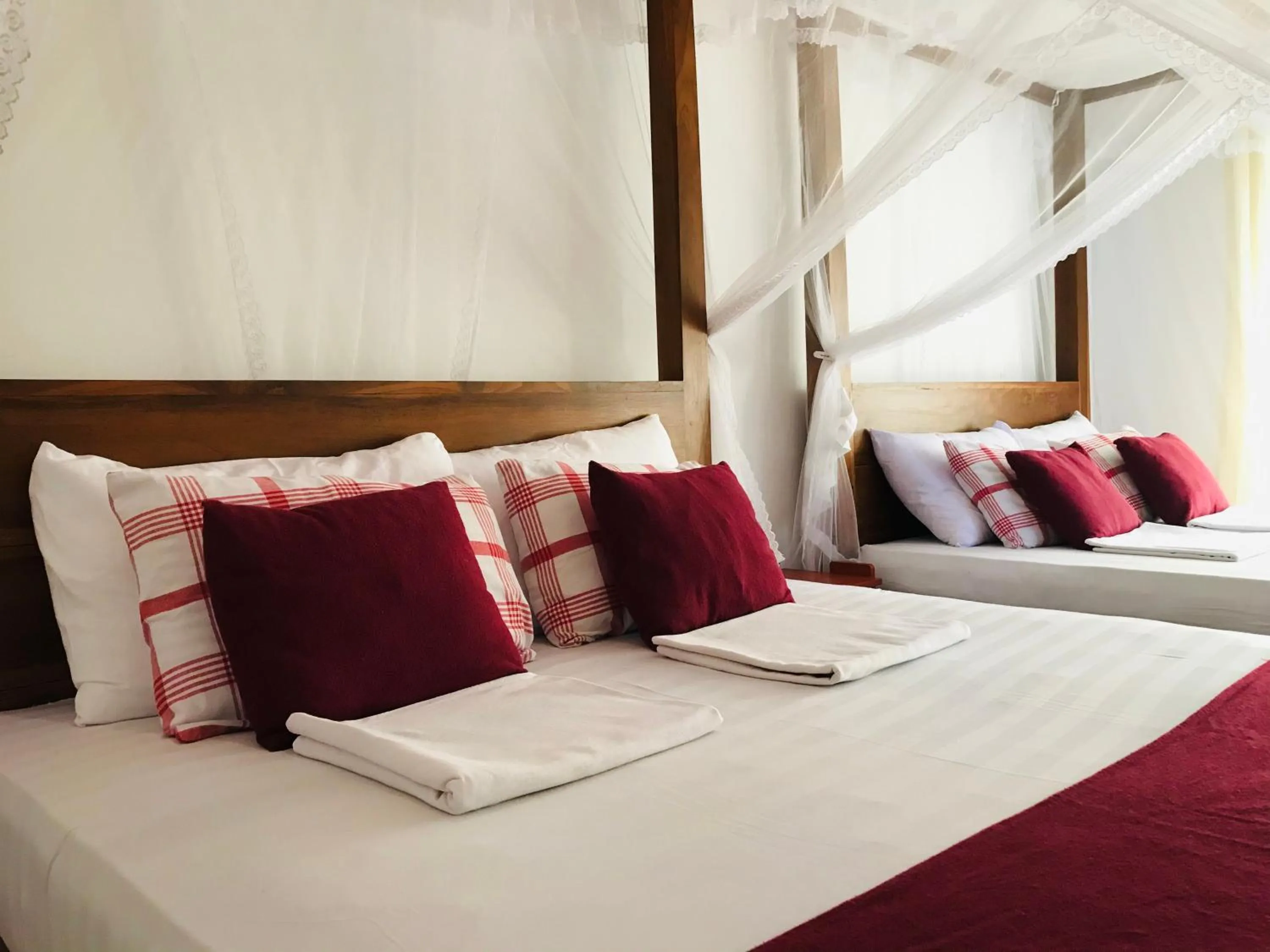 Bed in Sinhagiri Villa