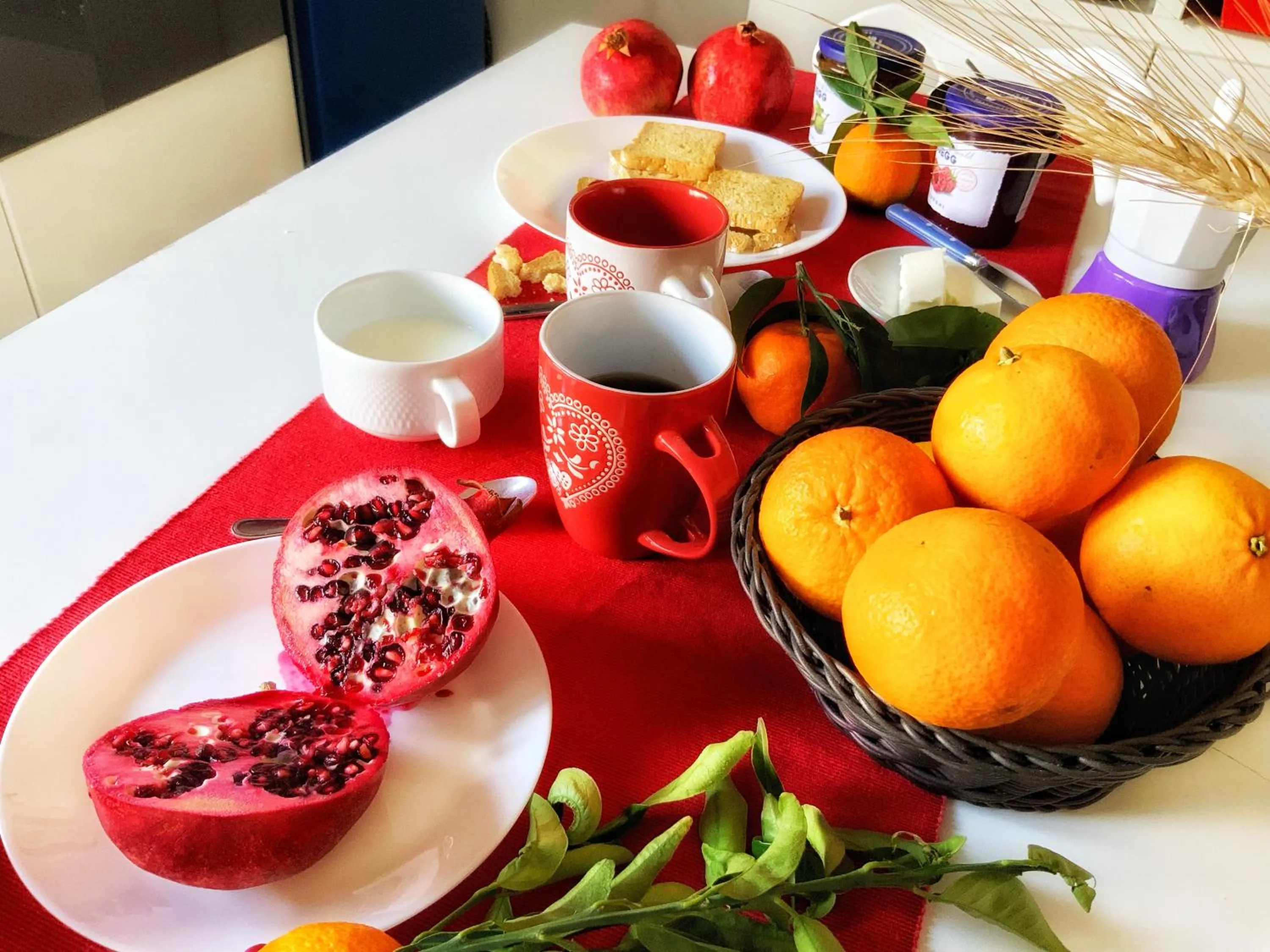 Food and drinks in Trinaco B&B