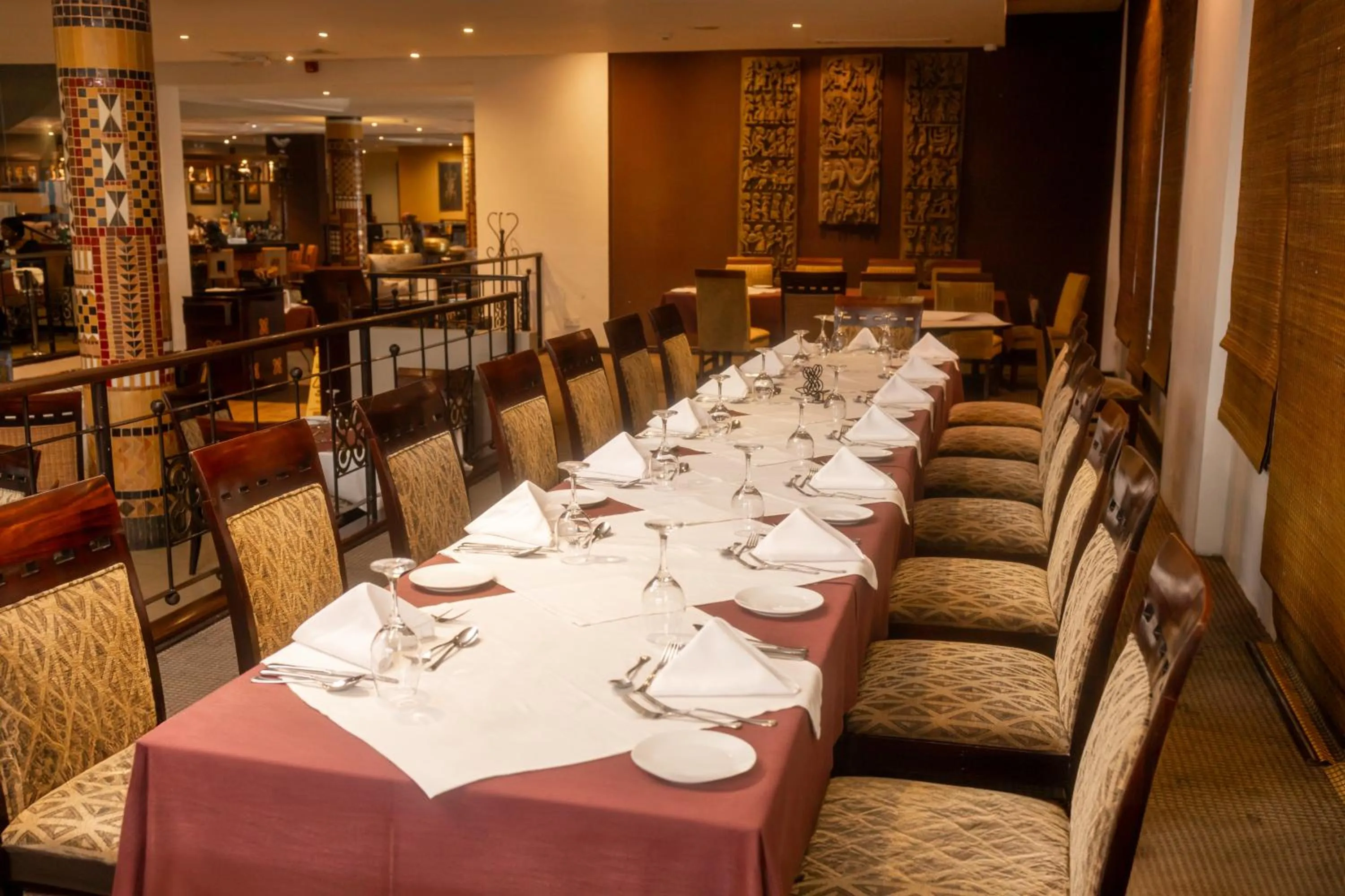 Restaurant/places to eat in The African Regent Hotel