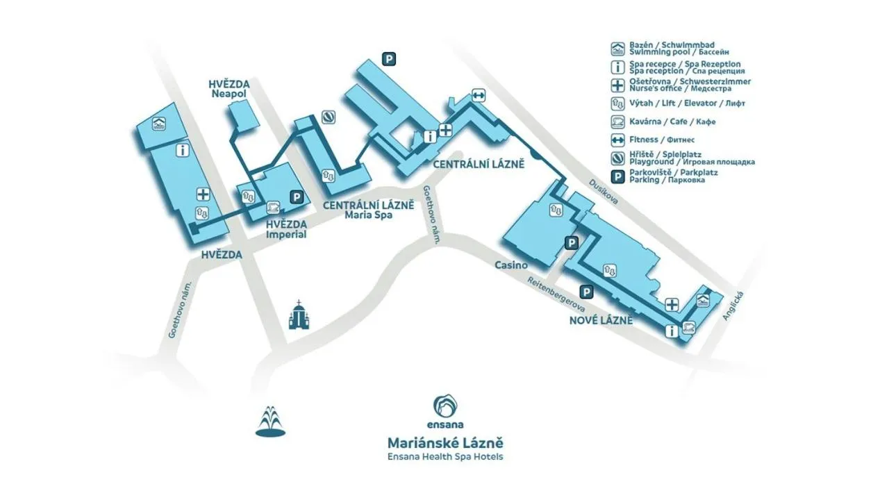 Property building in Ensana Centrální Lázně - Maria Spa