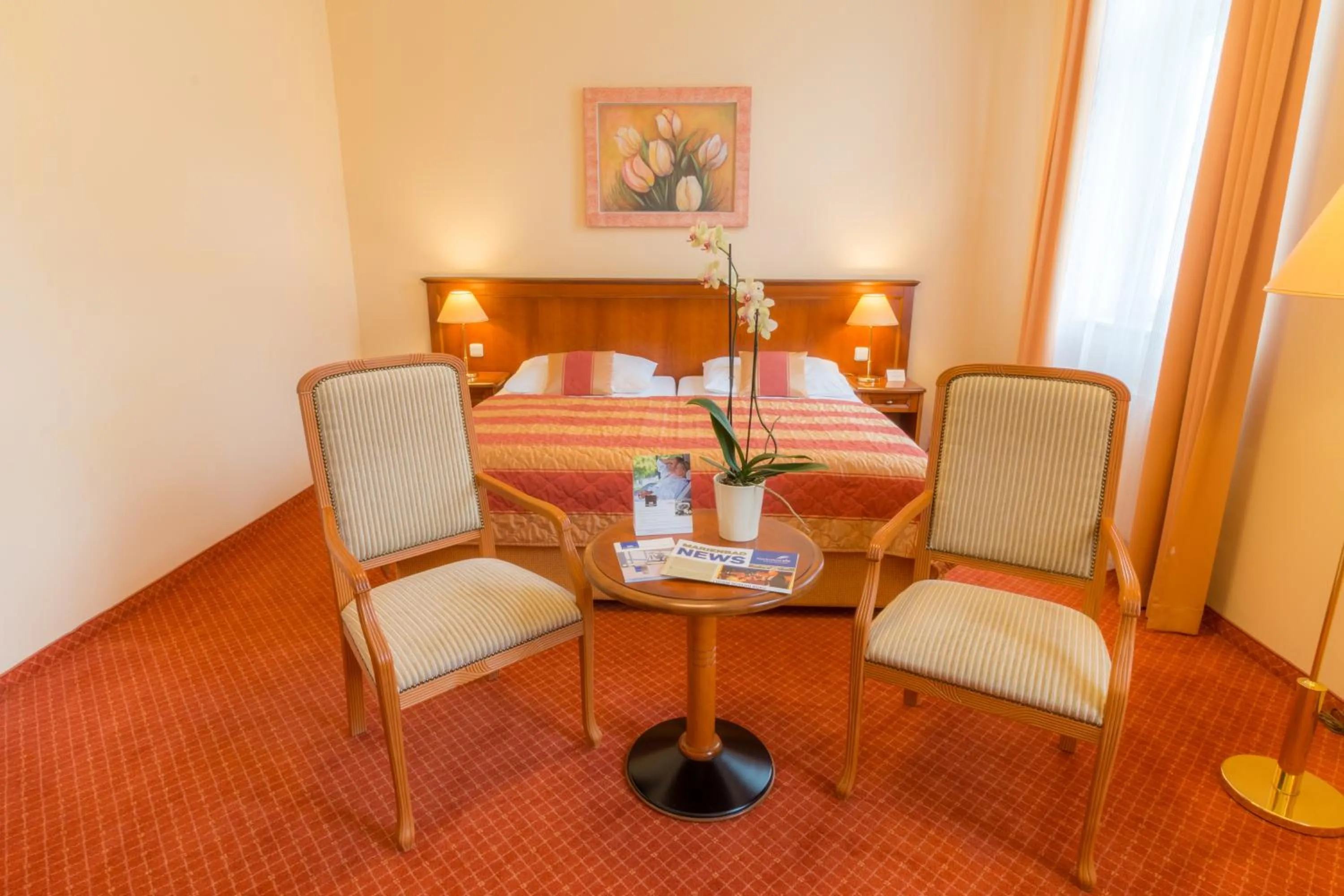 Seating area, Bed in Ensana Centrální Lázně - Maria Spa