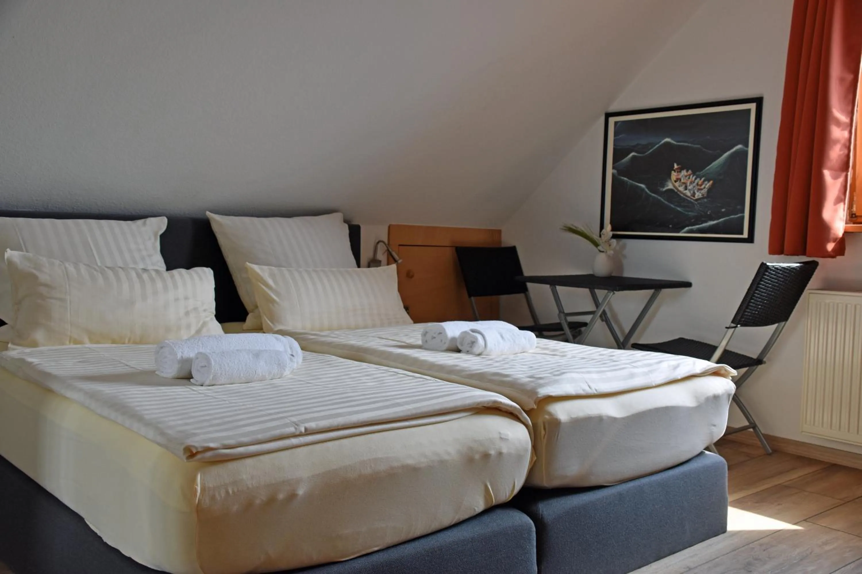 Bedroom, Bed in Ferienwohnung Uchte