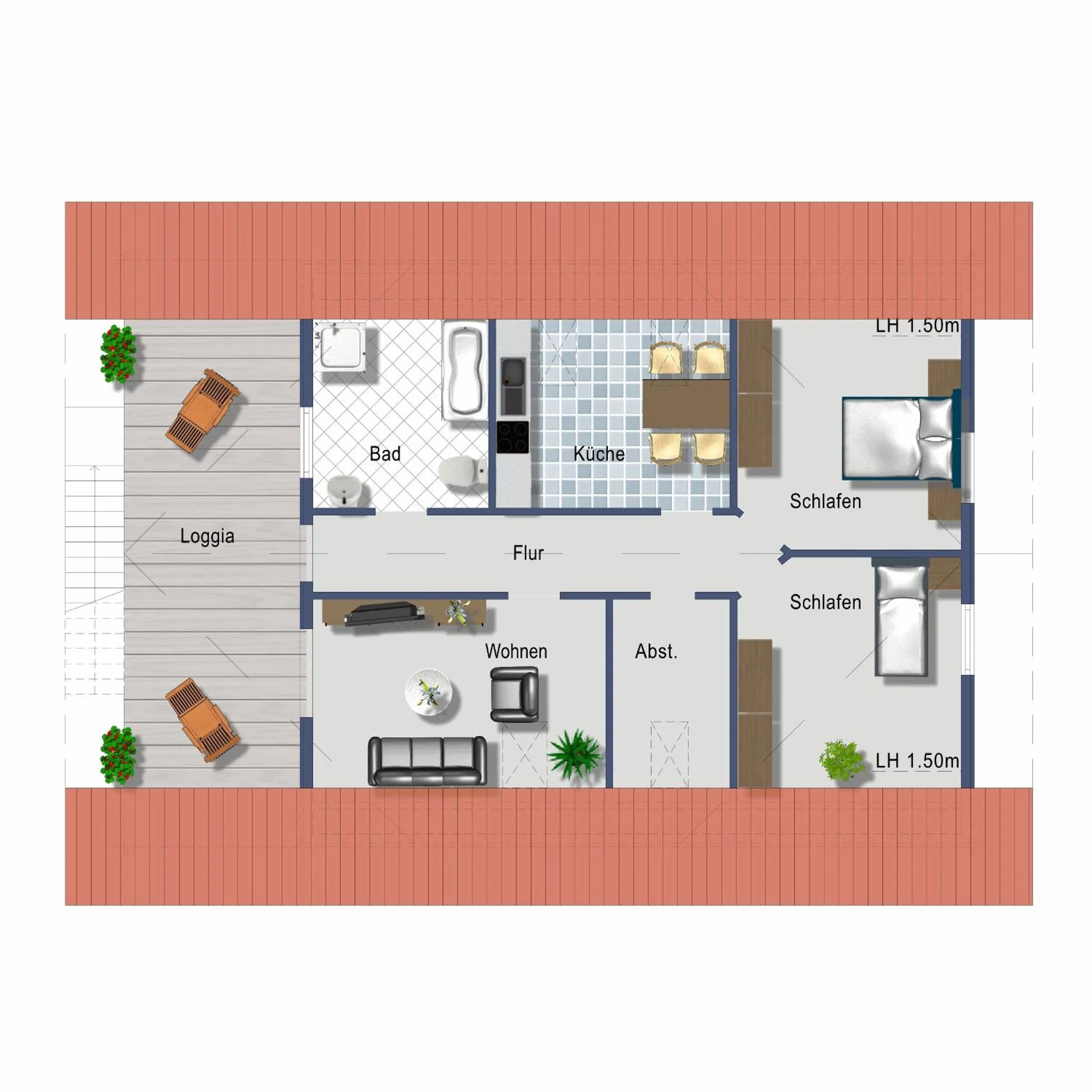 Floor plan in Ferienwohnung Uchte