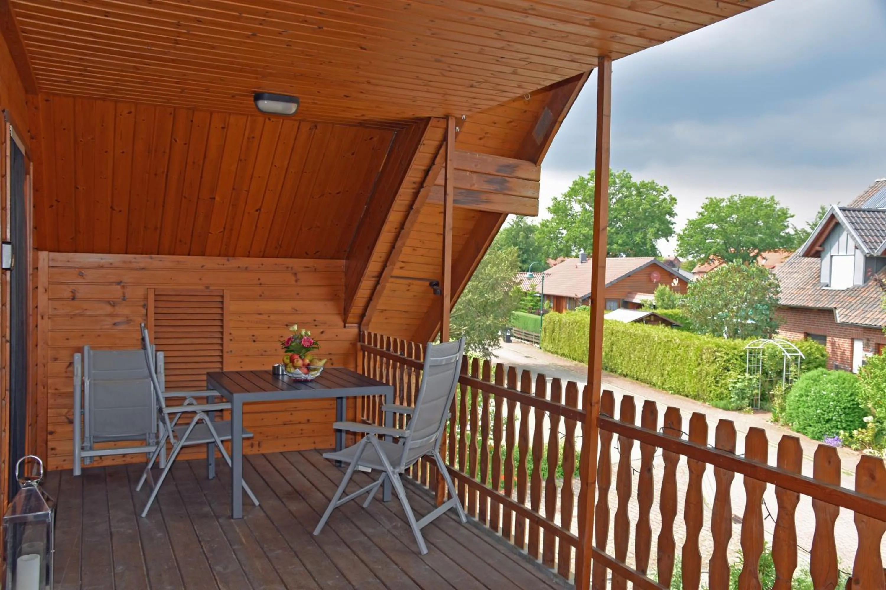 Balcony/Terrace in Ferienwohnung Uchte