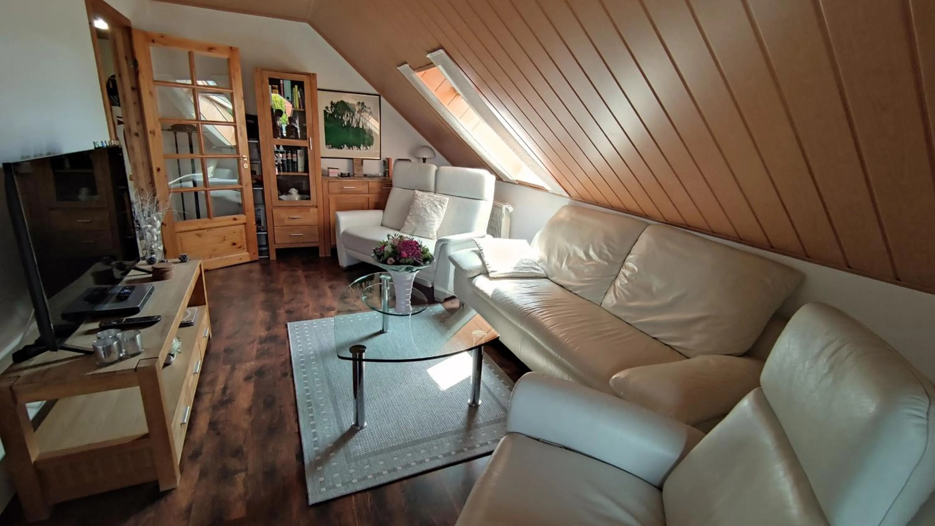 Living room in Ferienwohnung Uchte