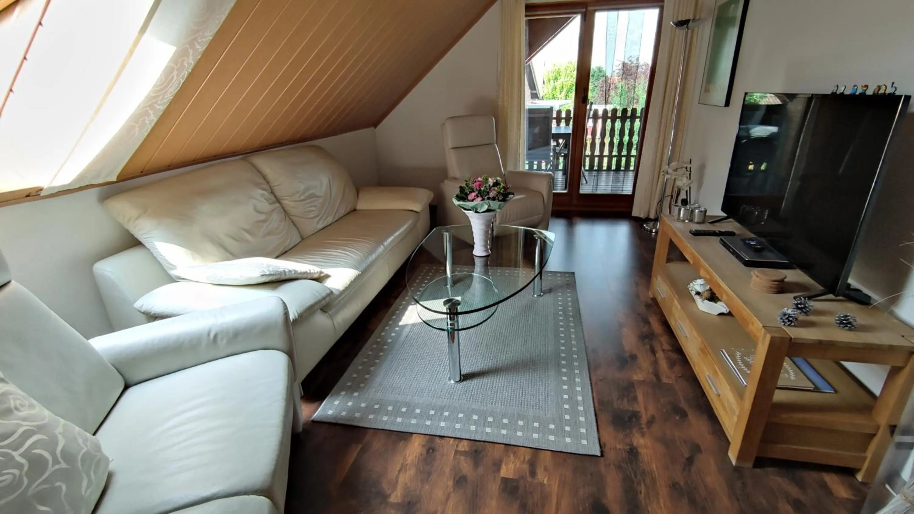 Seating area in Ferienwohnung Uchte
