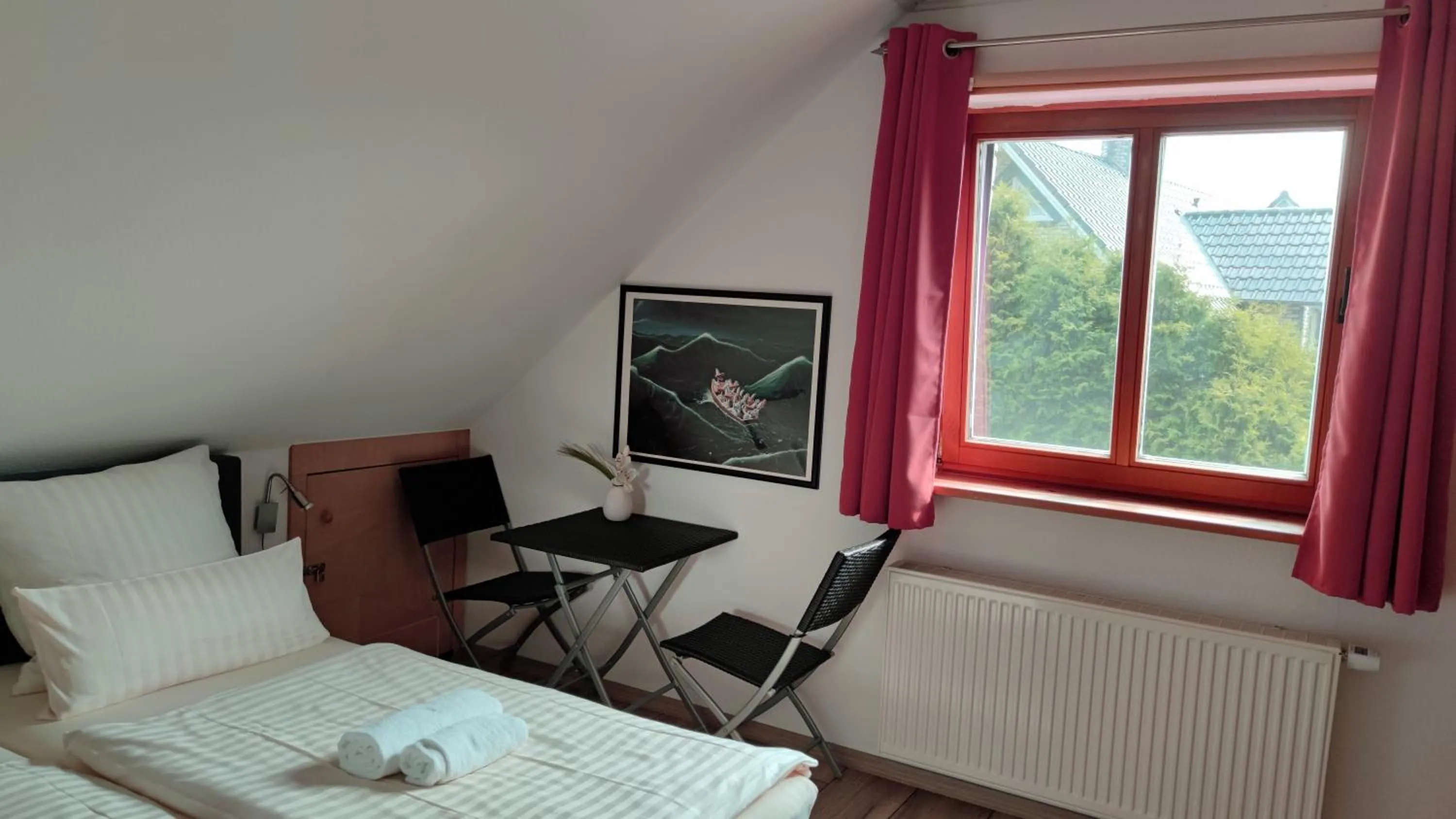 Bedroom, Bed in Ferienwohnung Uchte