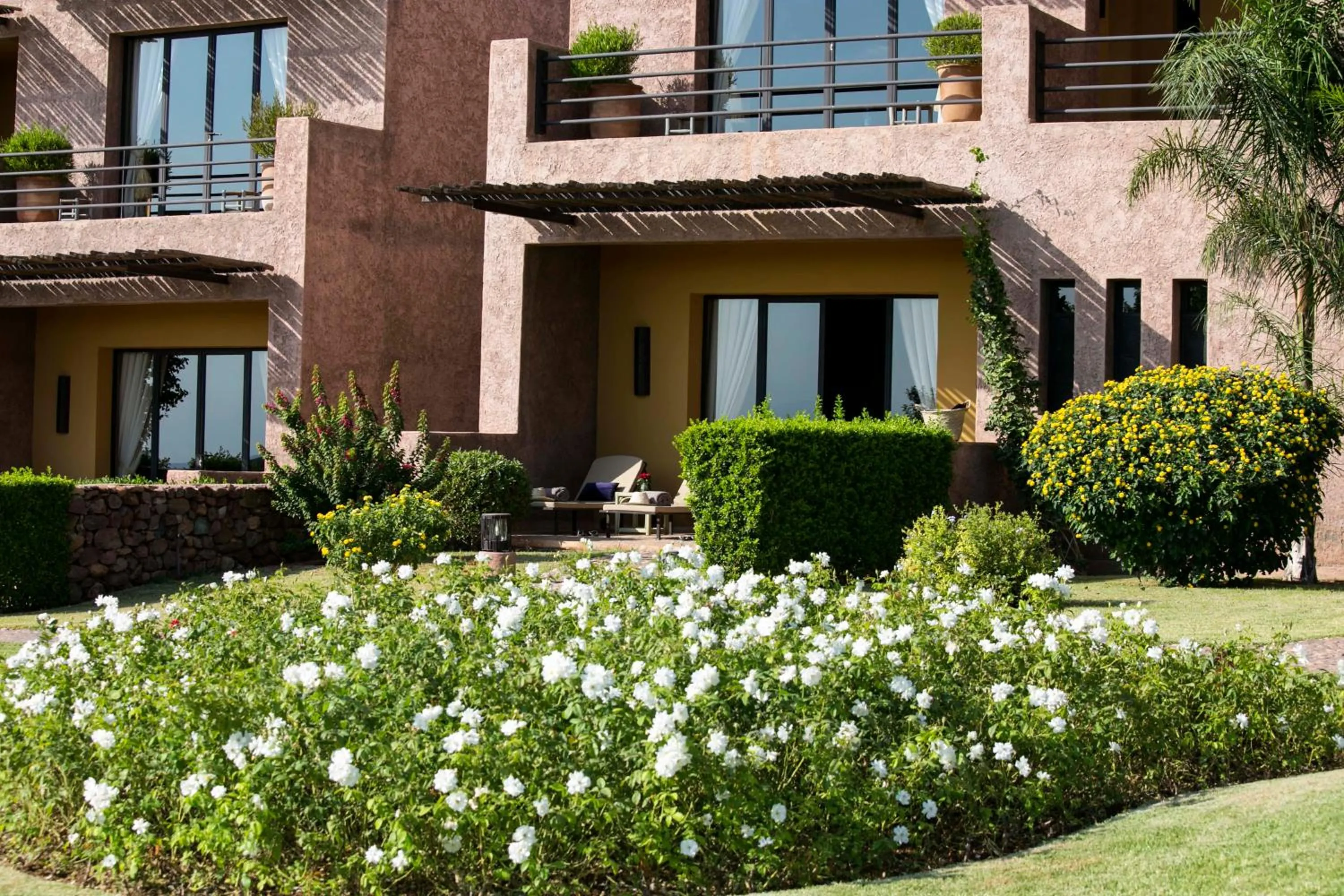 Garden view in Le Palais Paysan