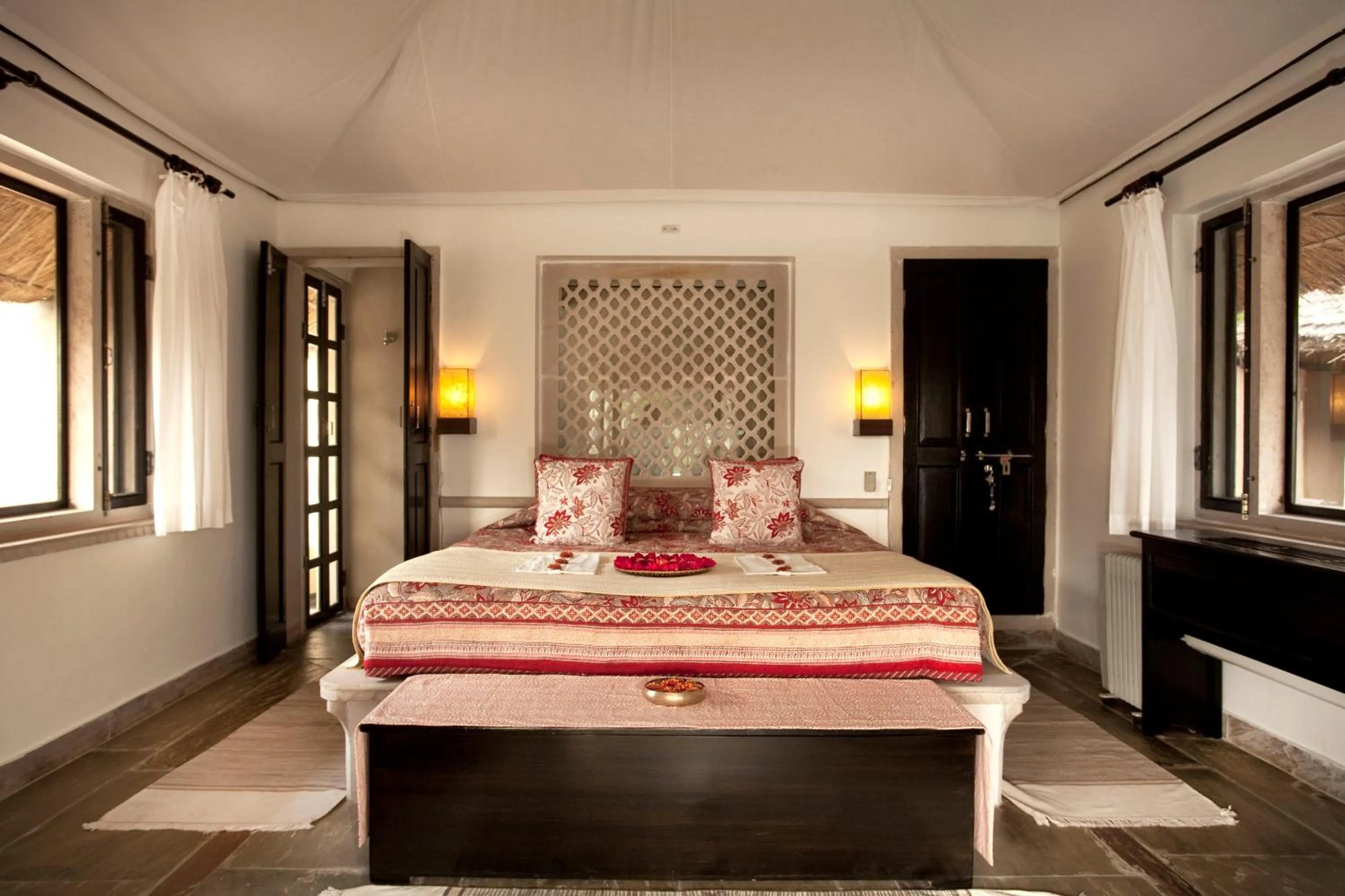 Bed in Khem Villas