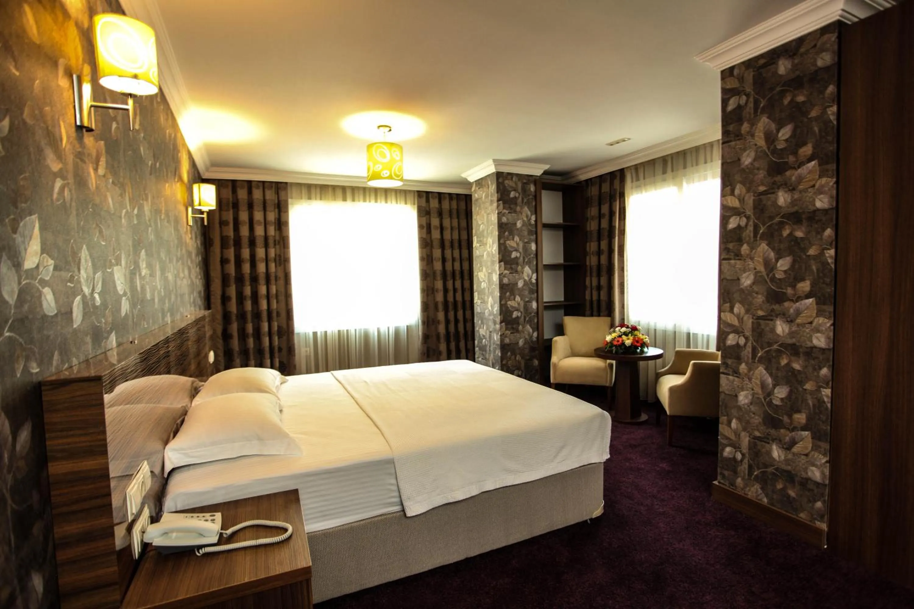 Bed in Grand Akçalı Otel