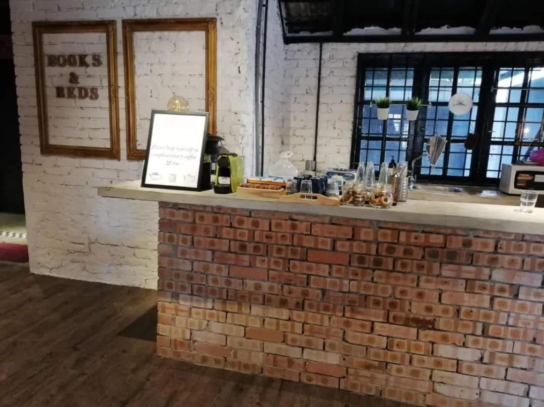 Living room in Books & Beds