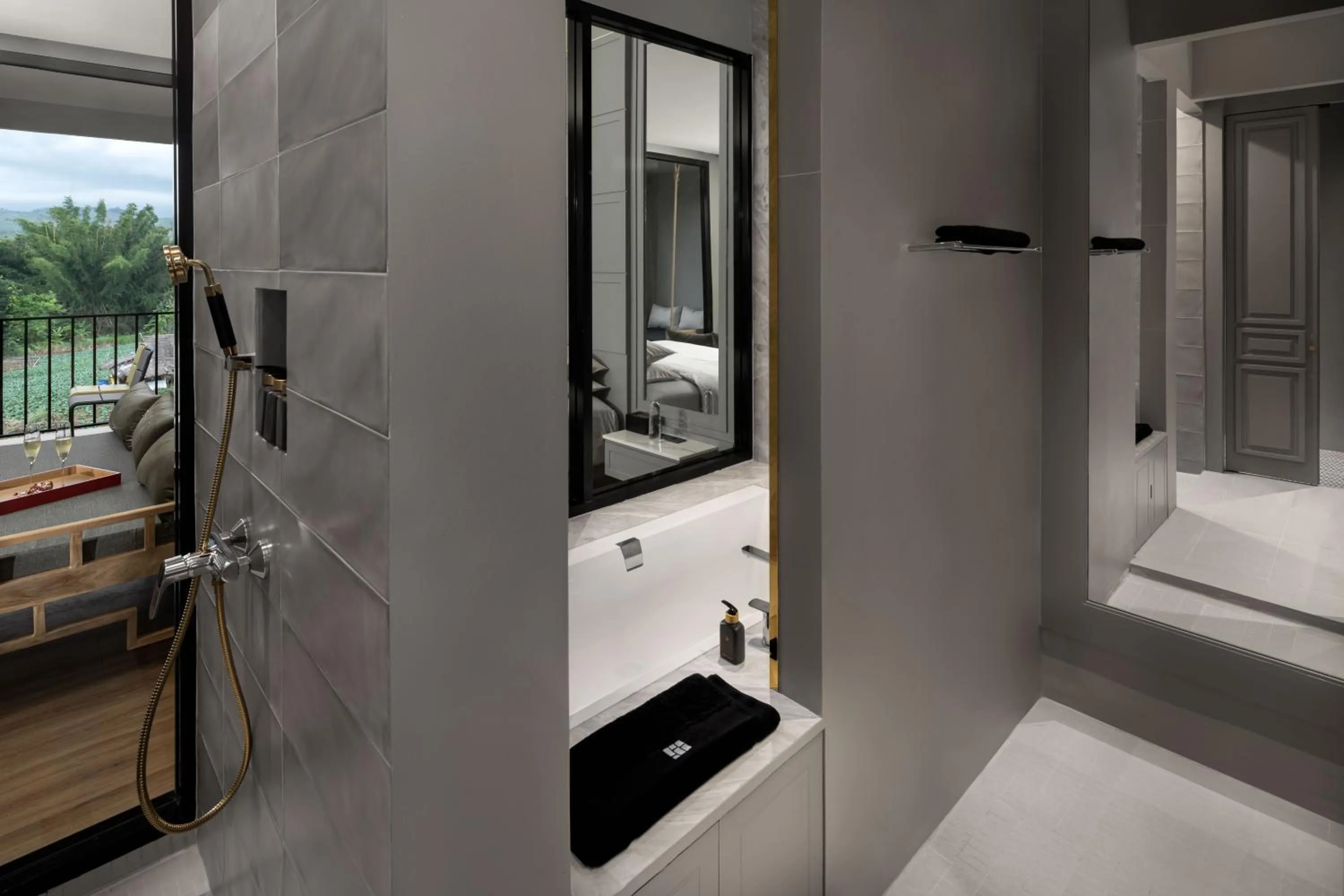 Shower, Bed in Sirinati Ban Thung Samo Khao Kho