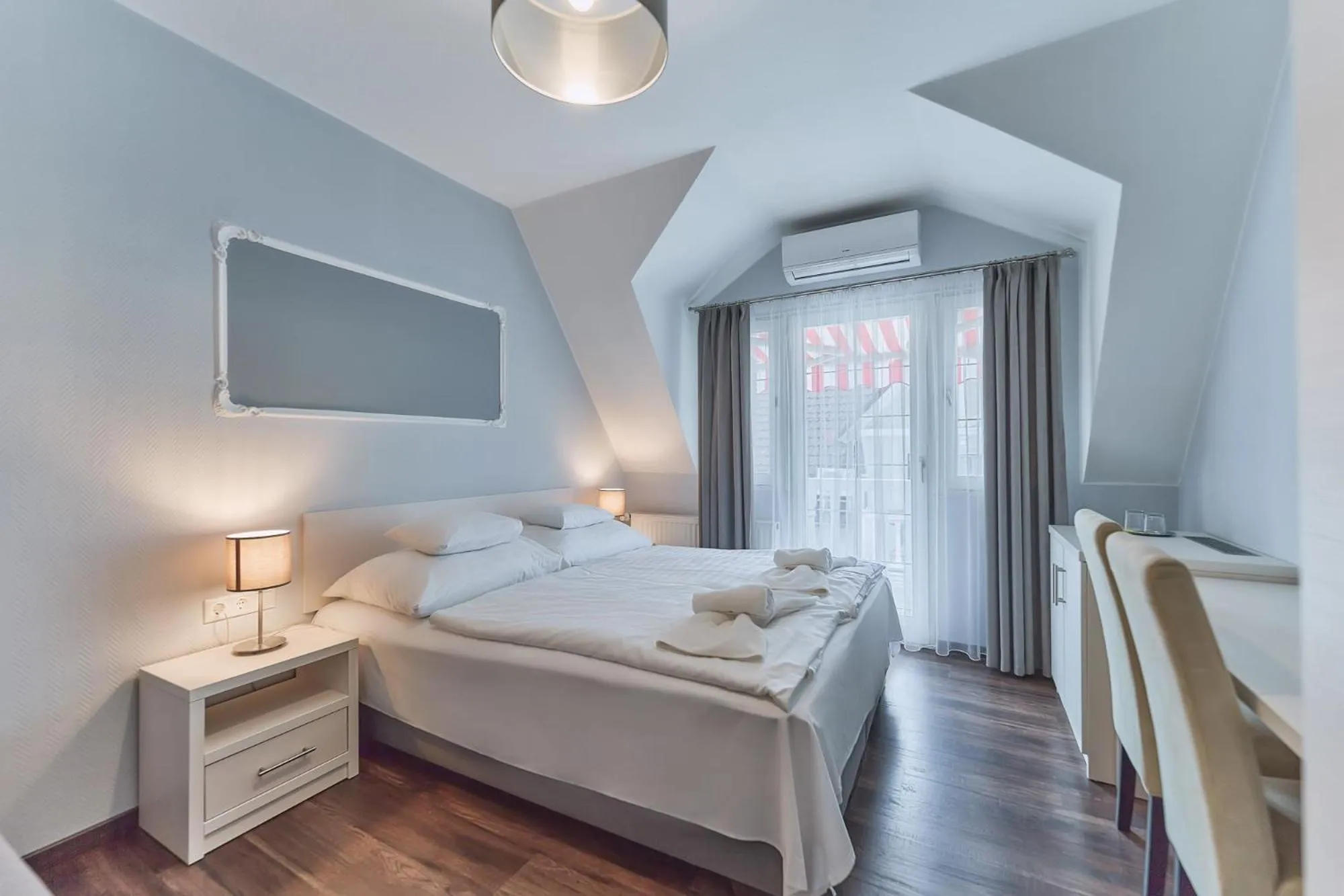 Bed in Tokajer Wellness Panzió