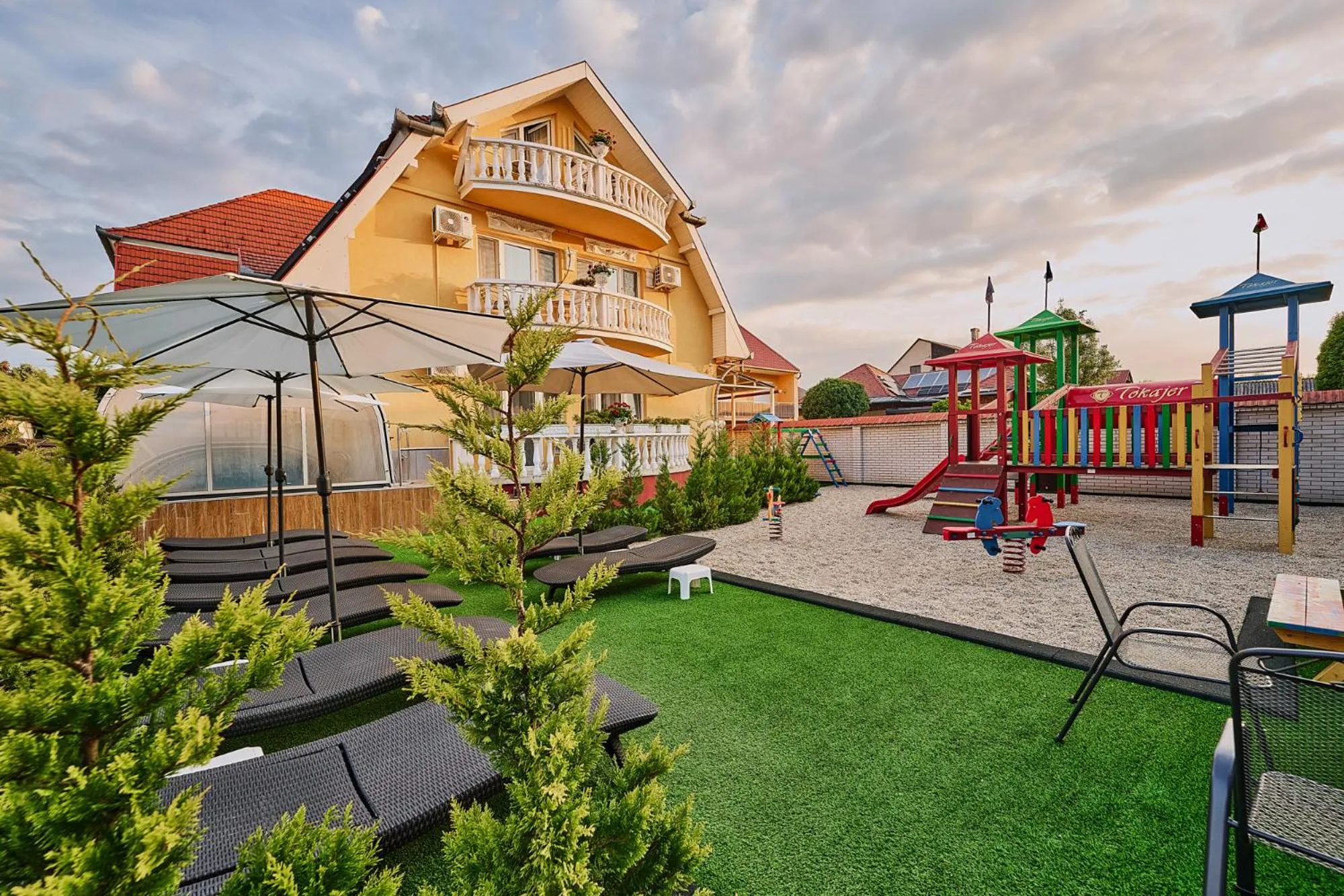 Children play ground in Tokajer Wellness Panzió
