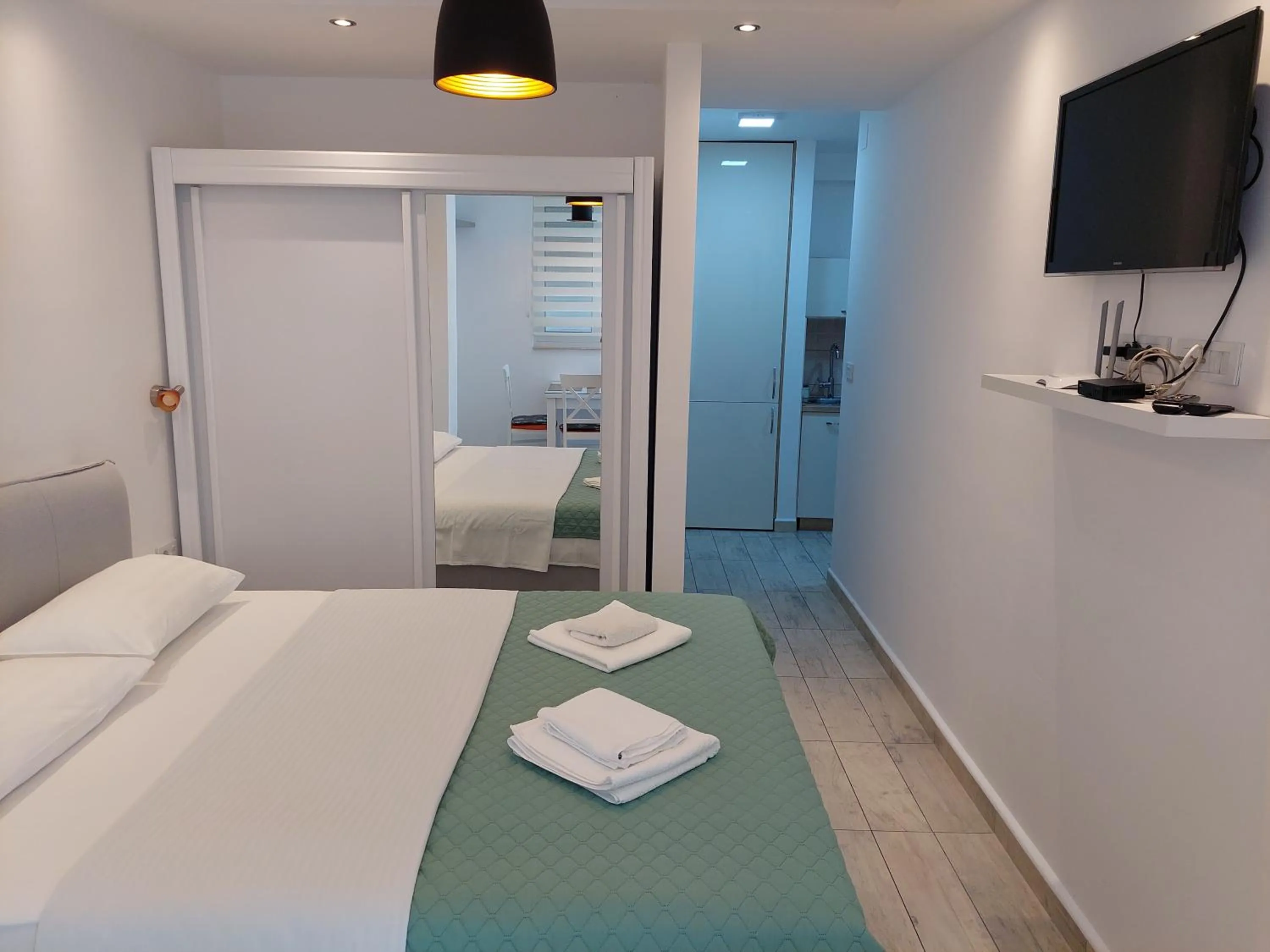 Bedroom, Bed in Apartments Nancy