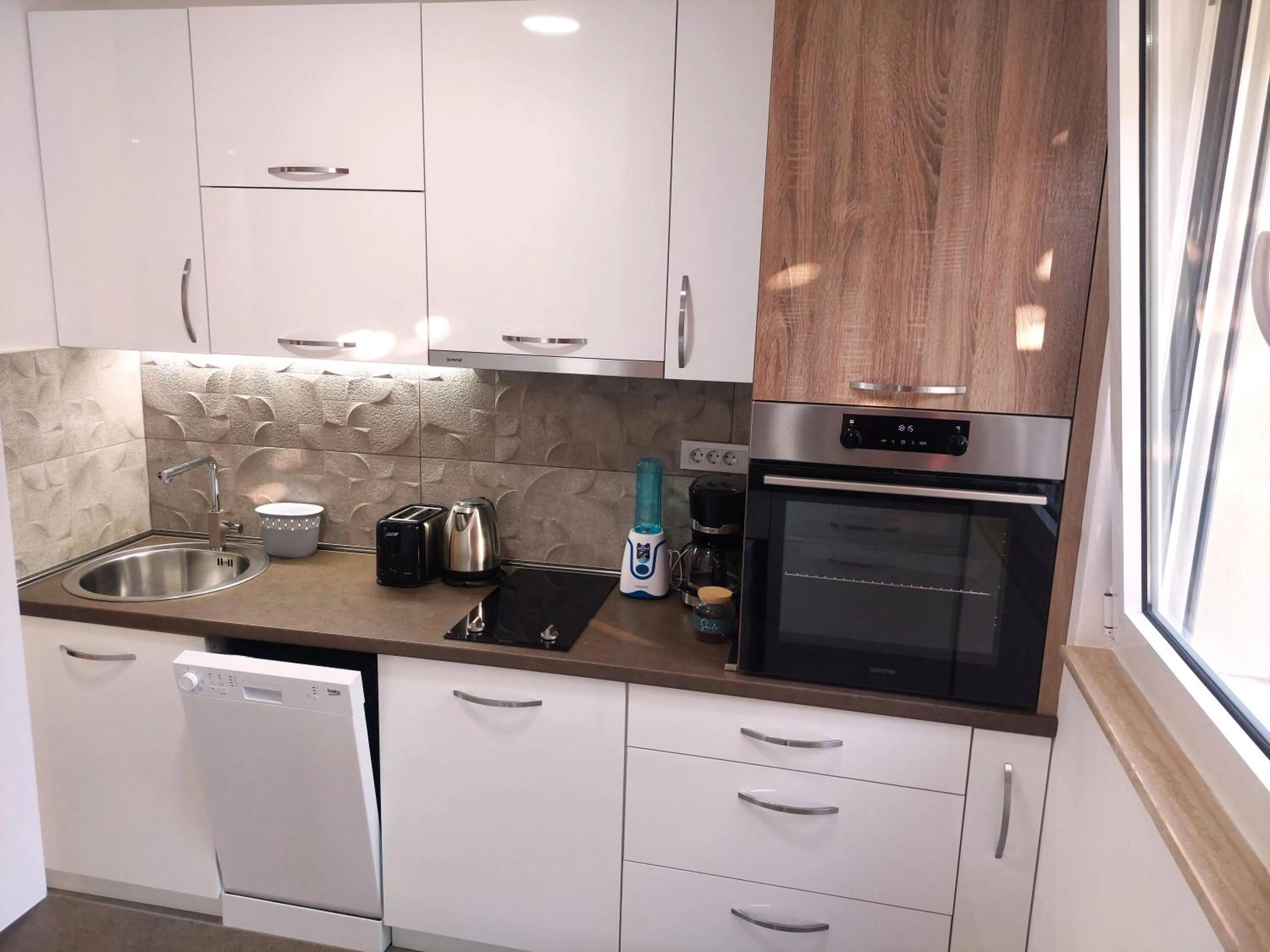 kitchen in Apartments Nancy